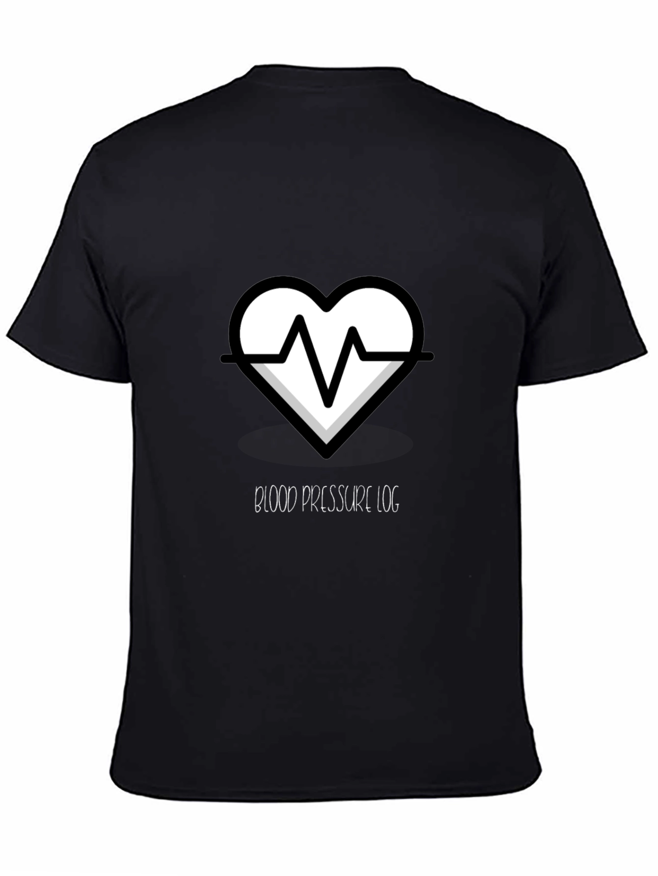Heartbeat Blood Pressure Log Graphic T-Shirt