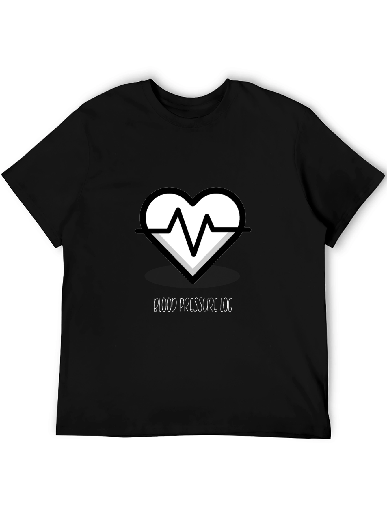Heartbeat Blood Pressure Log Graphic T-Shirt