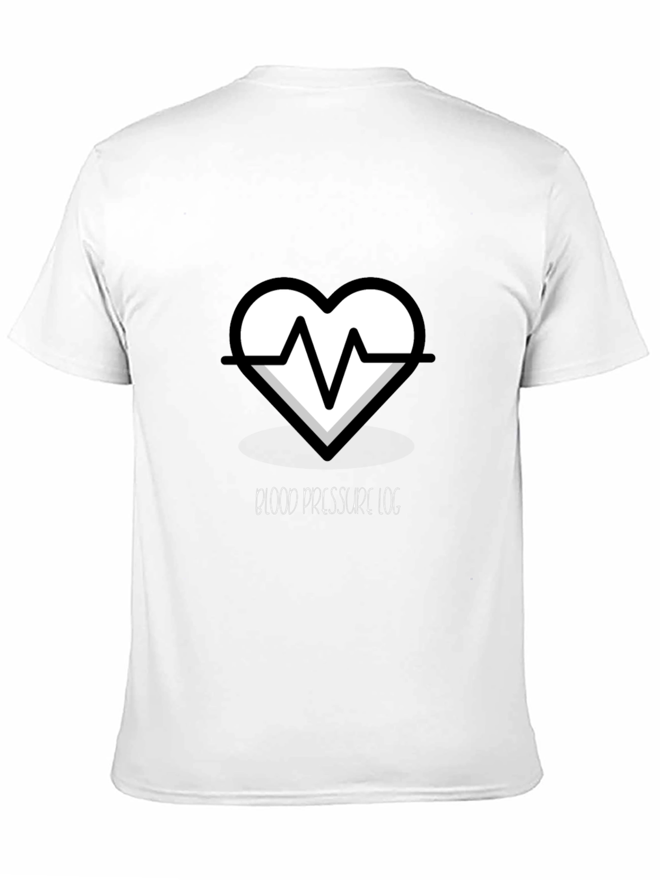 Heartbeat Blood Pressure Log Graphic T-Shirt