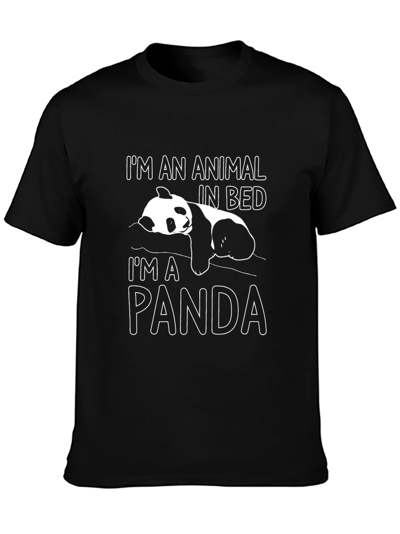 Animal in Bed Panda Graphic Tee - Unisex