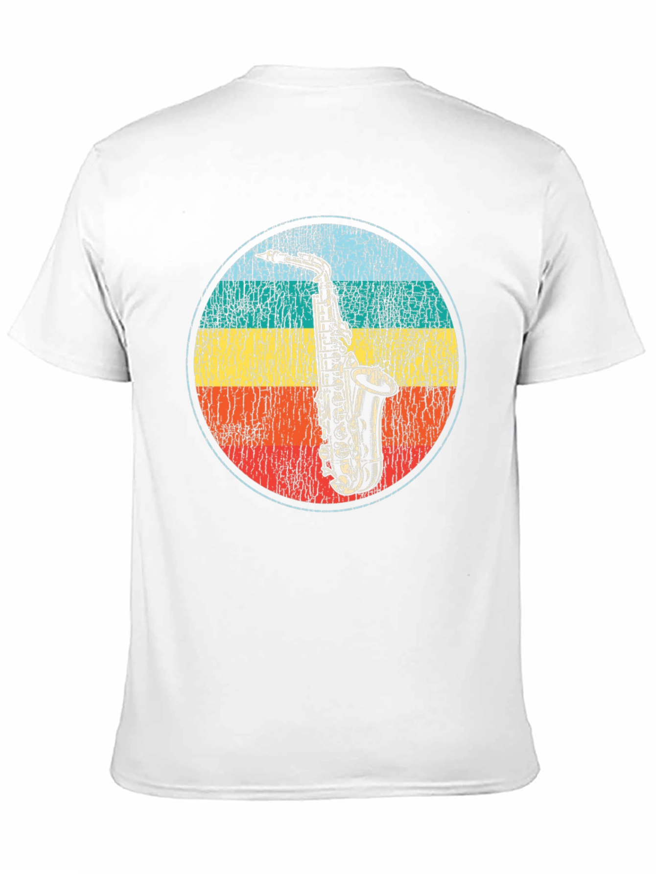 Retro Saxophone Graphic T-Shirt