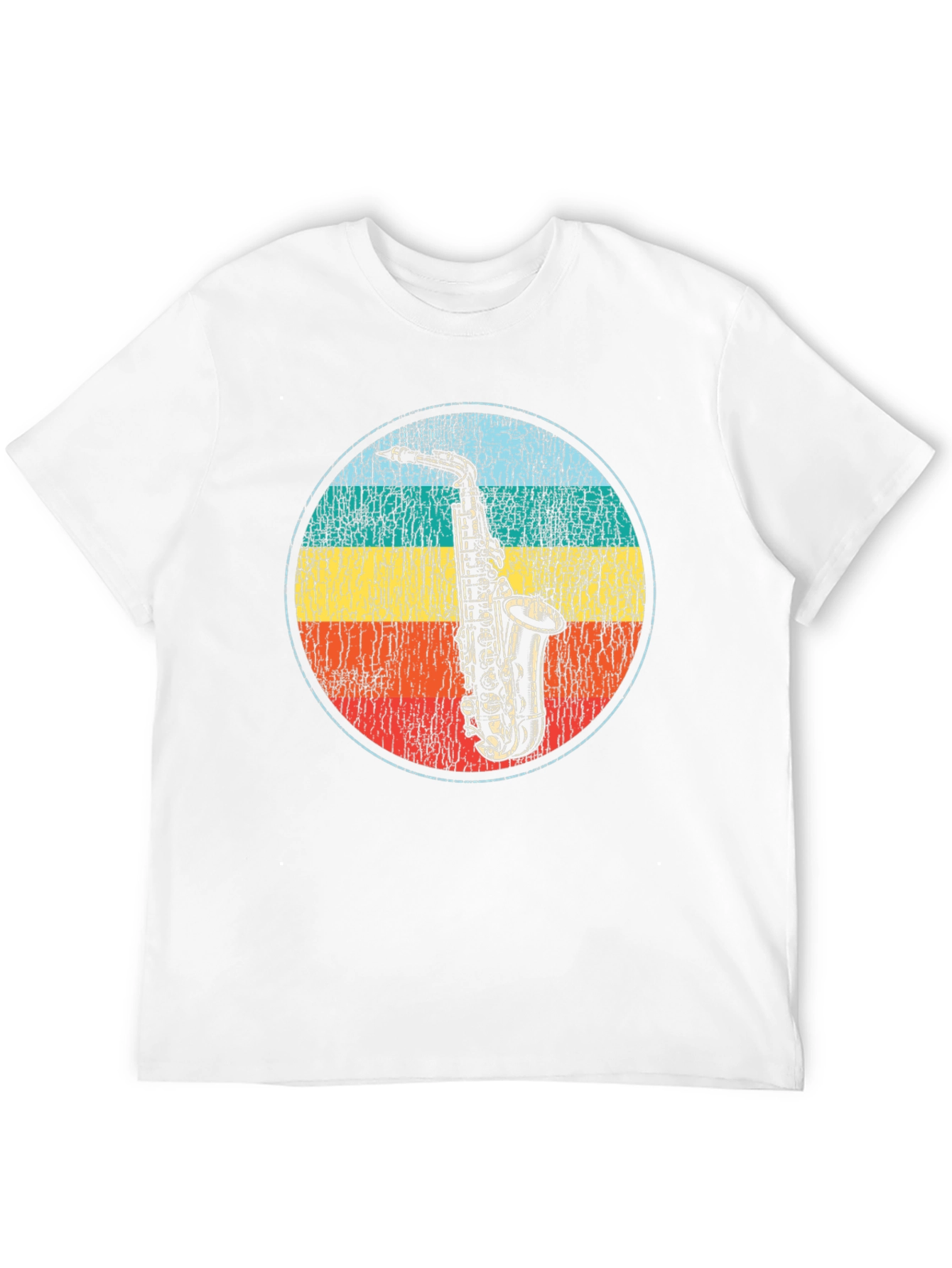 Retro Saxophone Graphic T-Shirt