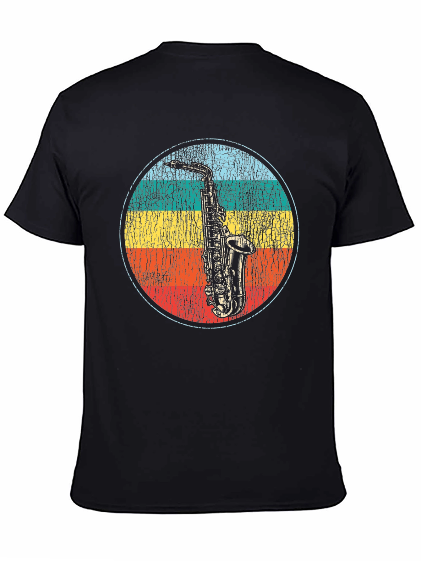 Retro Saxophone Graphic T-Shirt