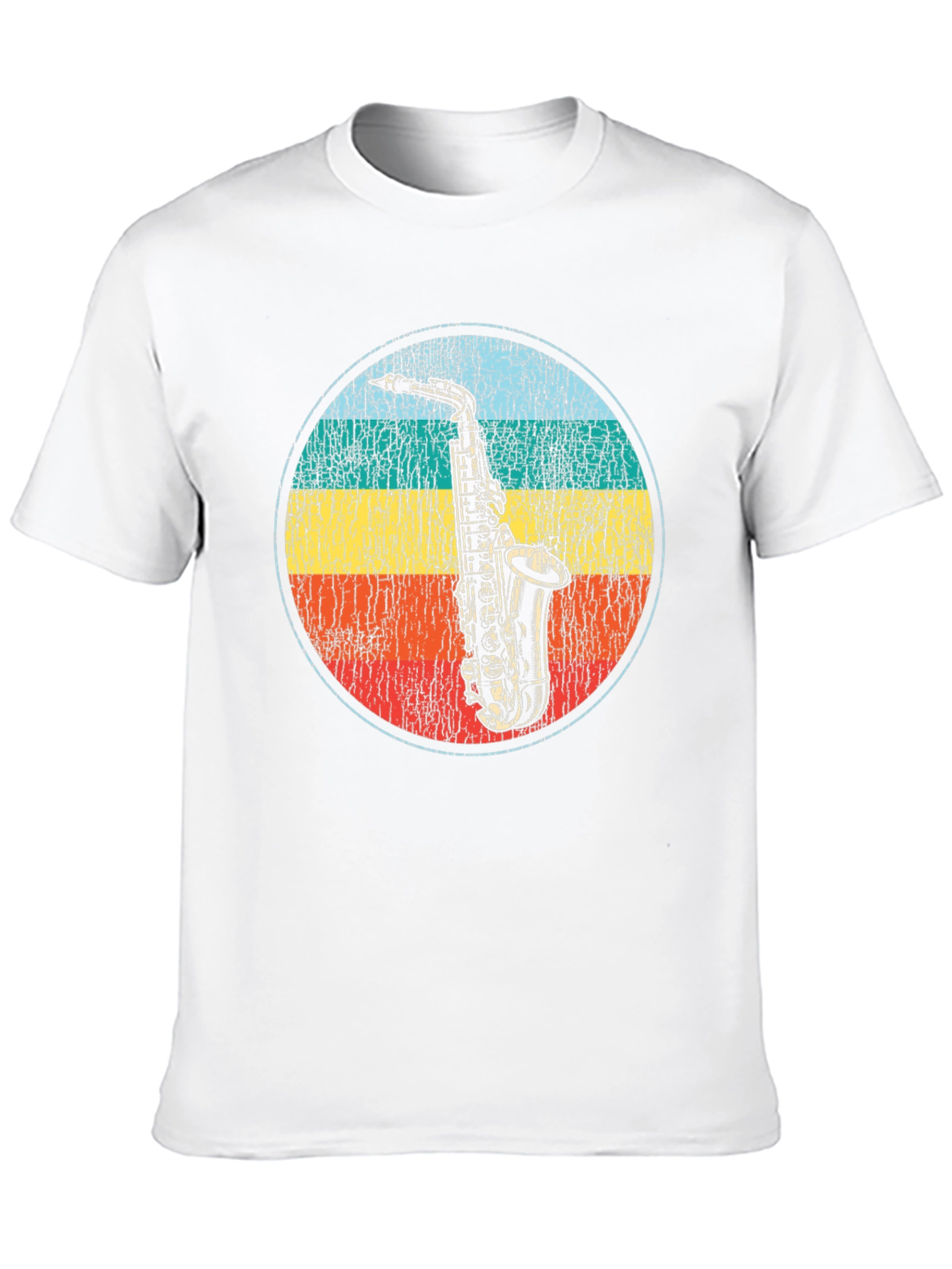 Retro Saxophone Graphic T-Shirt