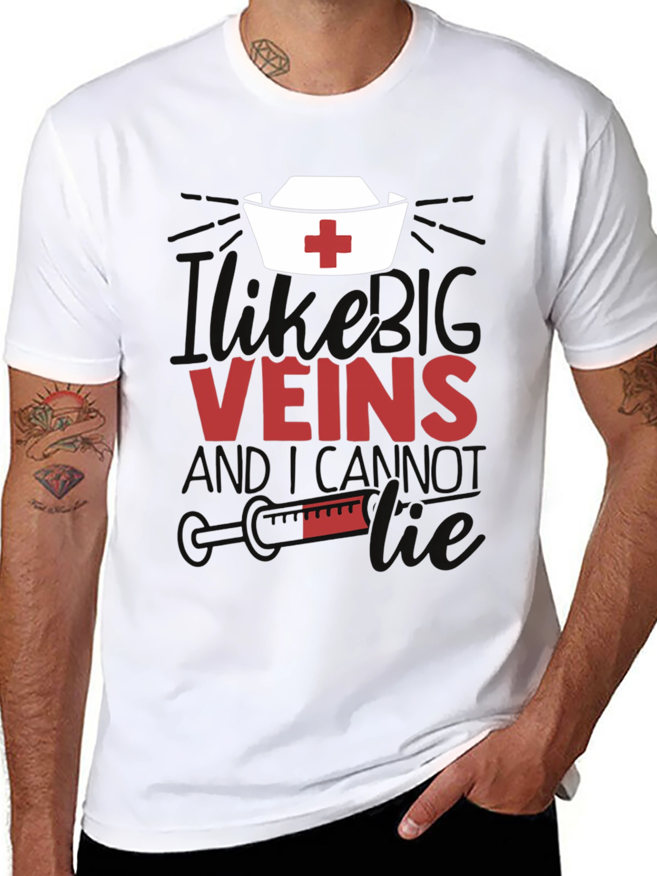 Funny Nurse Vein T-Shirt - Medical Humor Tee