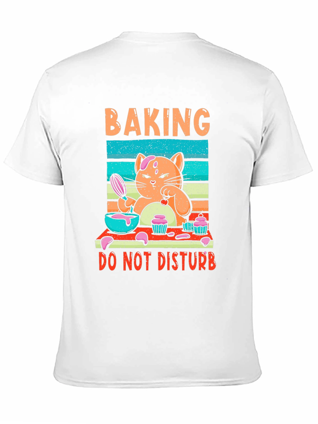 Baking Cat Graphic T-Shirt - Do Not Disturb