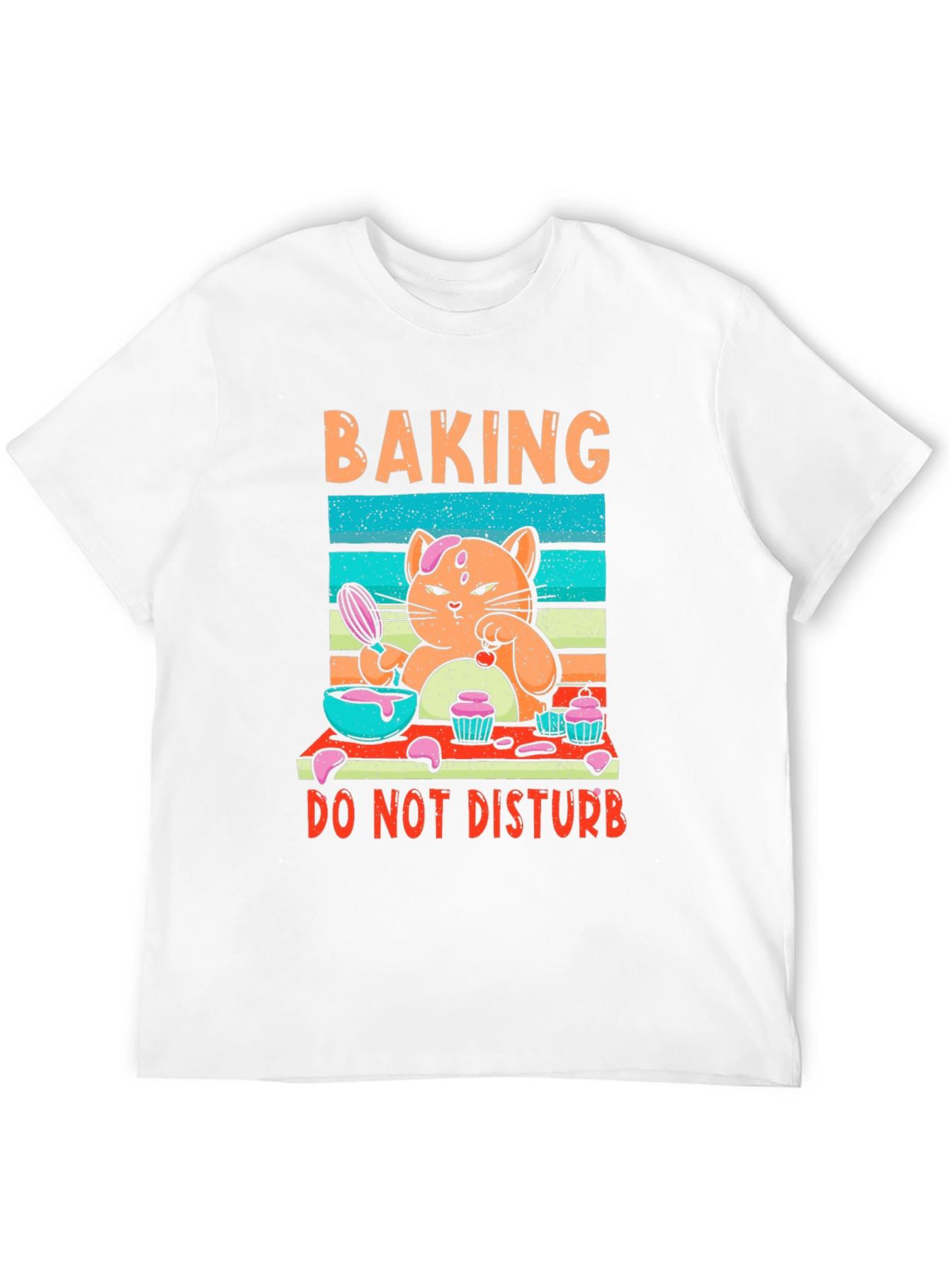 Baking Cat Graphic T-Shirt - Do Not Disturb