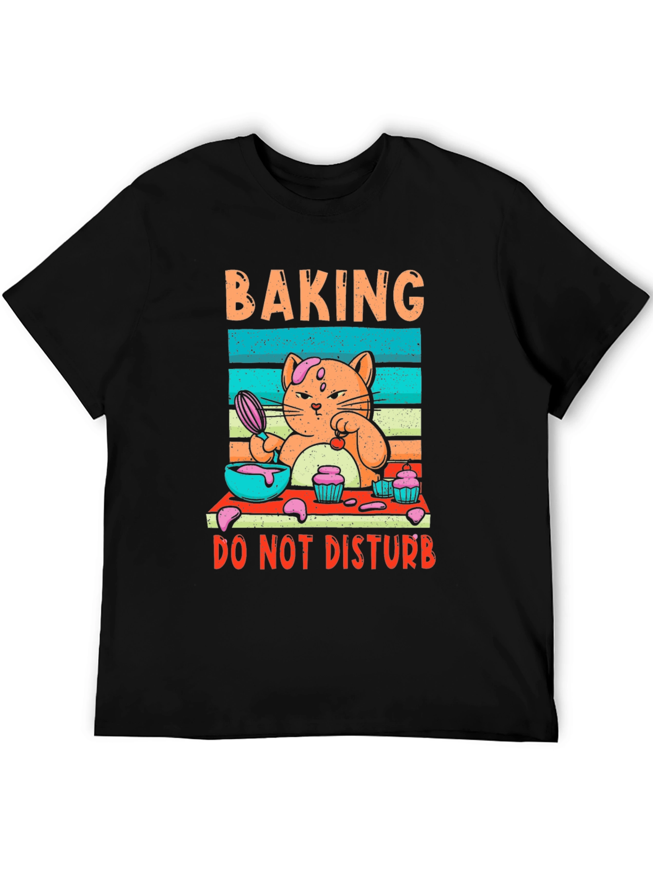 Baking Cat Graphic T-Shirt - Do Not Disturb