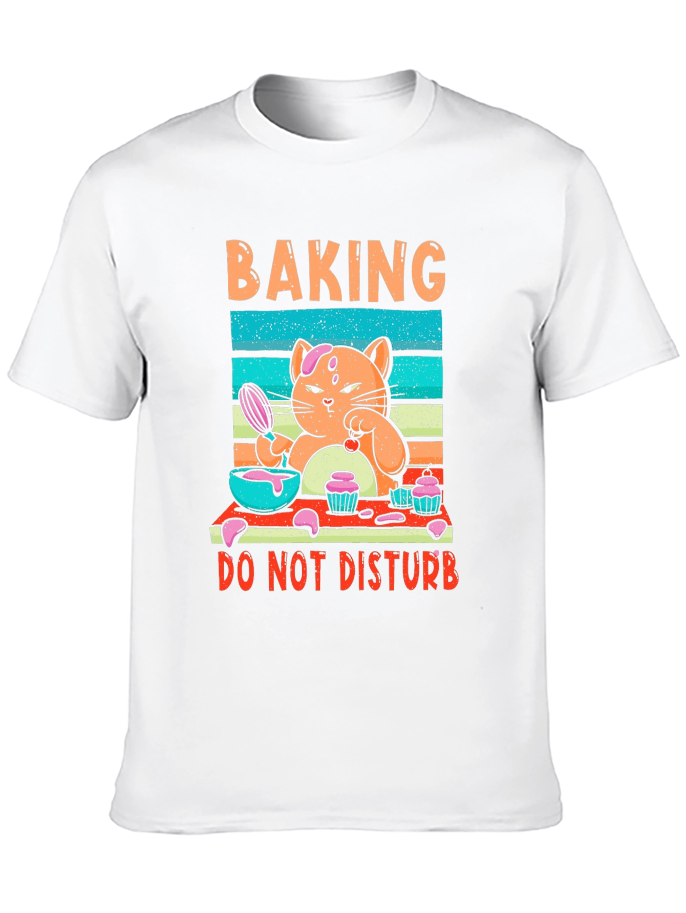 Baking Cat Graphic T-Shirt - Do Not Disturb