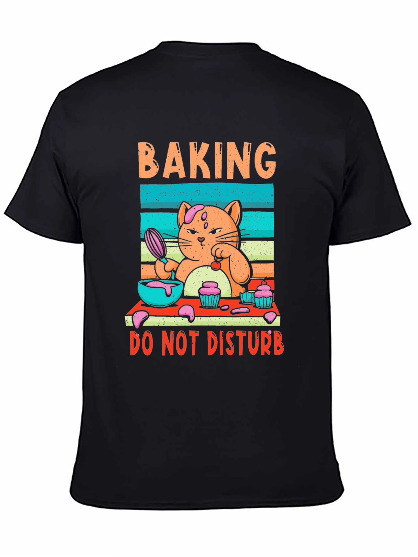 Baking Cat Graphic T-Shirt - Do Not Disturb
