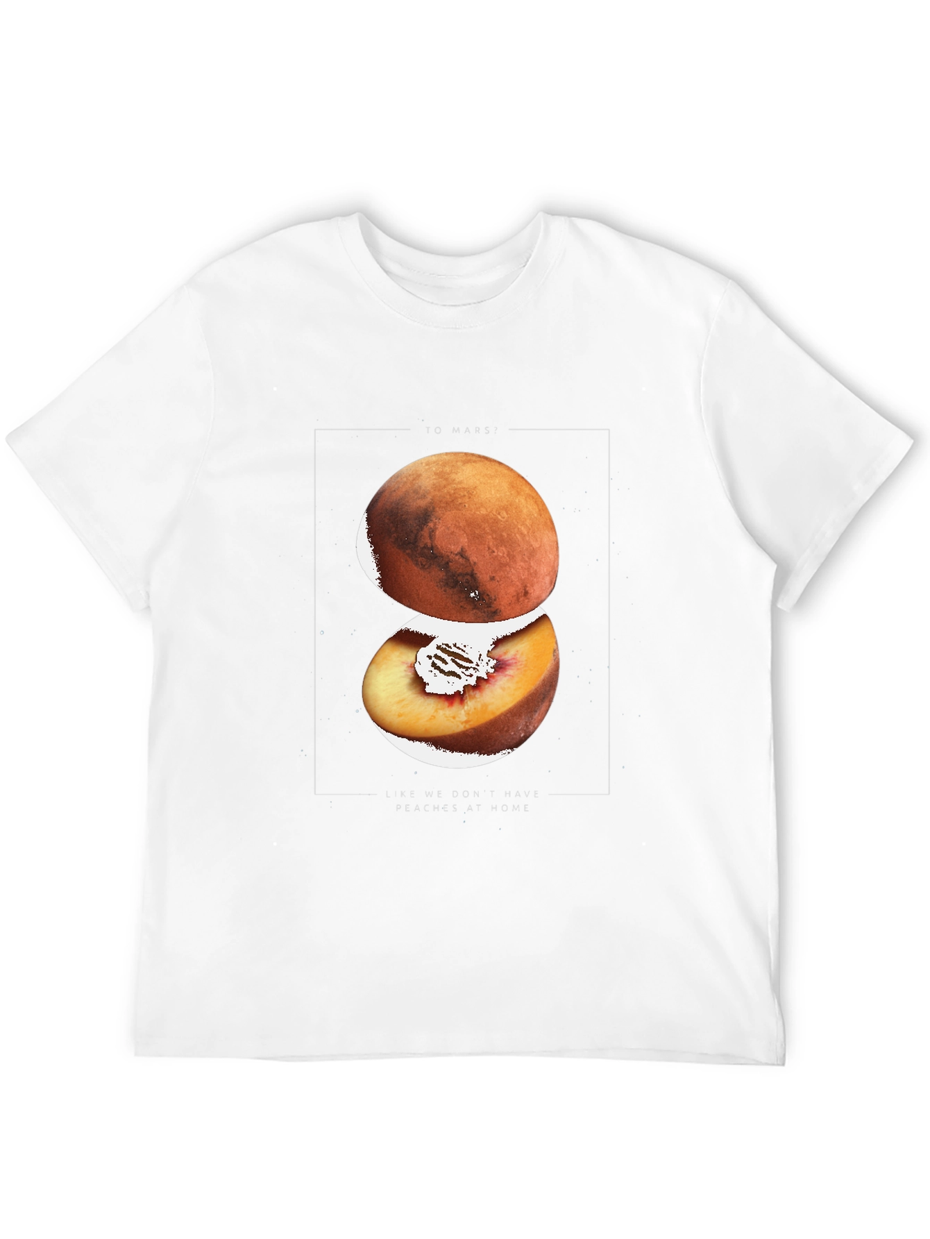 Mars Peach Graphic T-Shirt - Unique Design