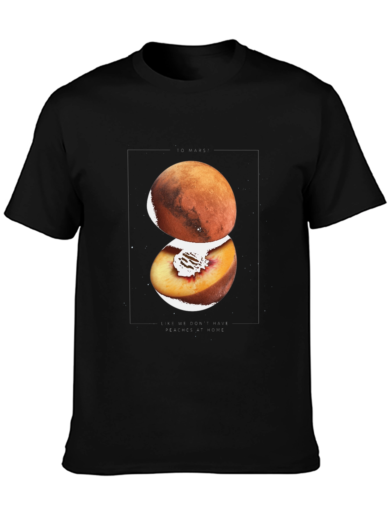Mars Peach Graphic T-Shirt - Unique Design