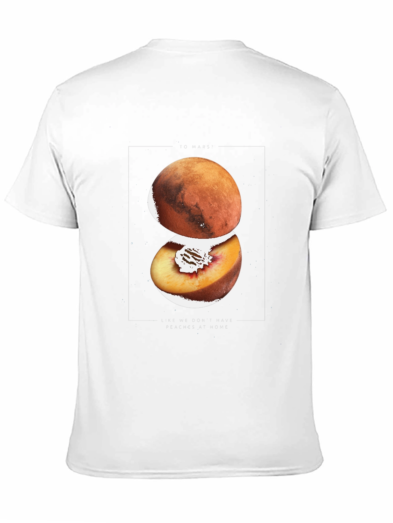 Mars Peach Graphic T-Shirt - Unique Design