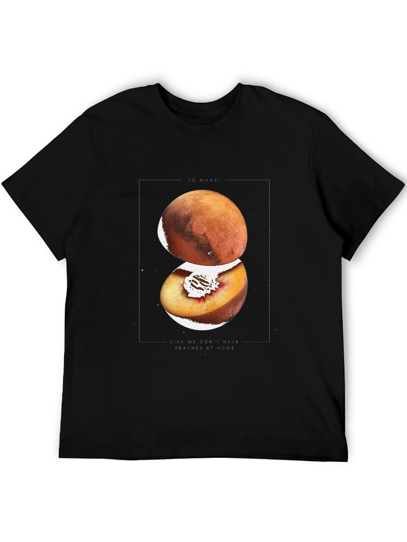 Mars Peach Graphic T-Shirt - Unique Design