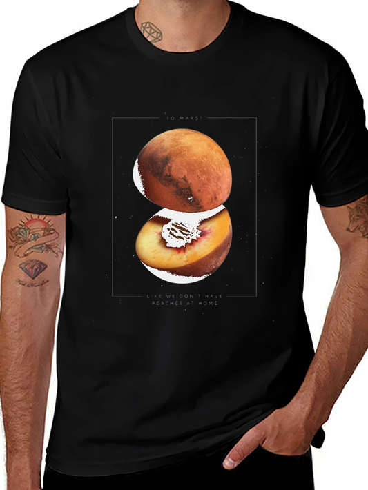 Mars Peach Graphic T-Shirt - Unique Design