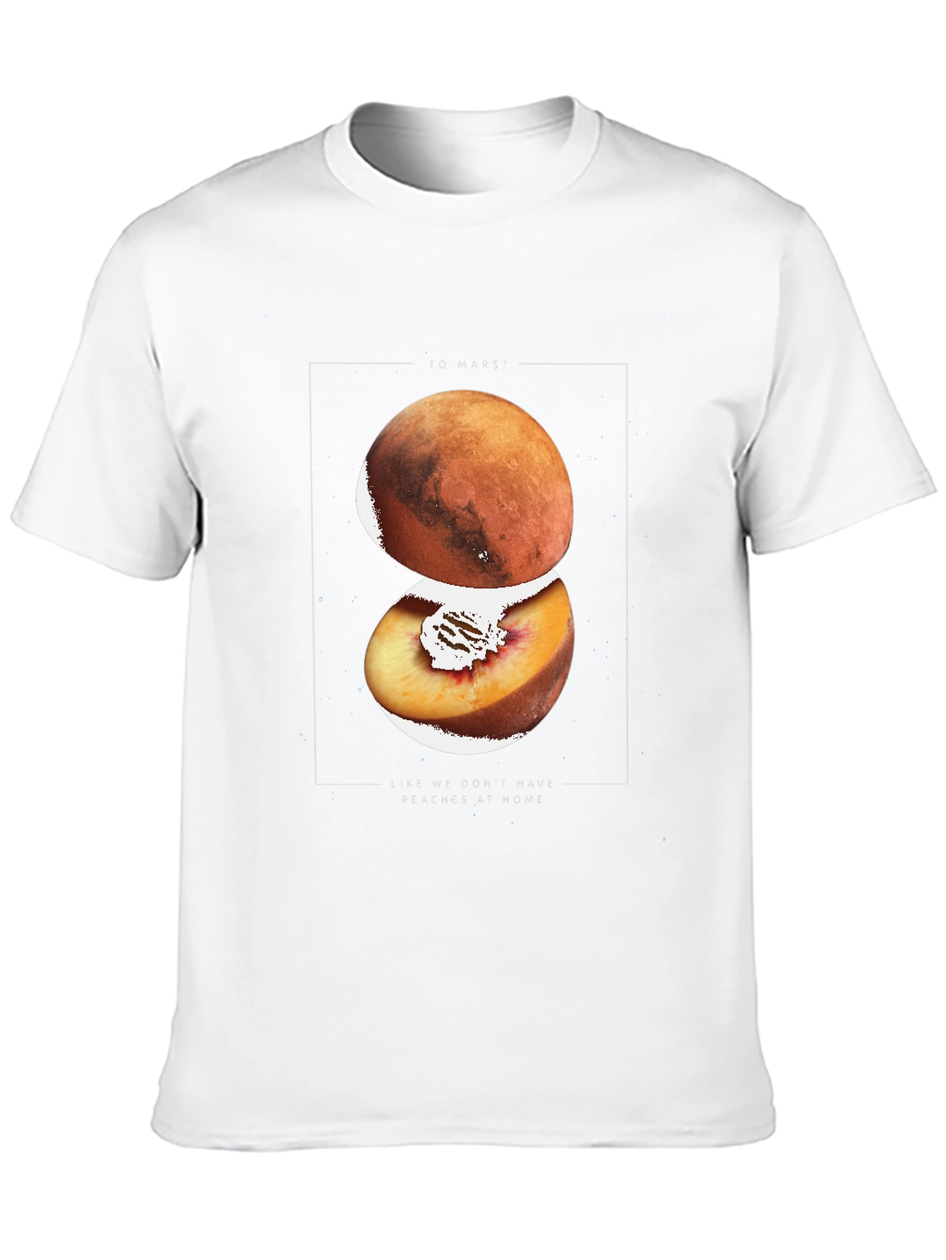 Mars Peach Graphic T-Shirt - Unique Design
