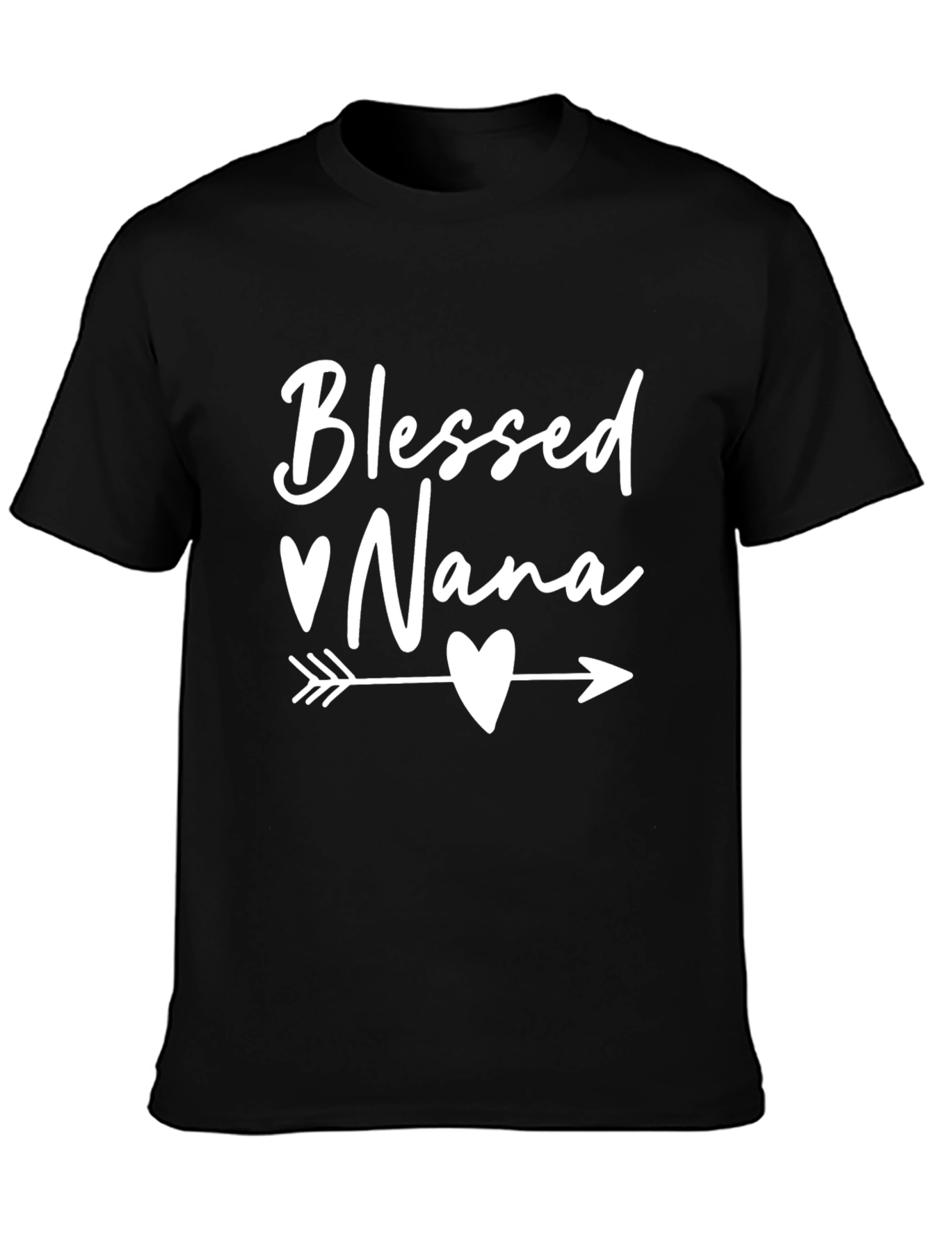 Blessed Nana Heart Arrow Graphic T-Shirt
