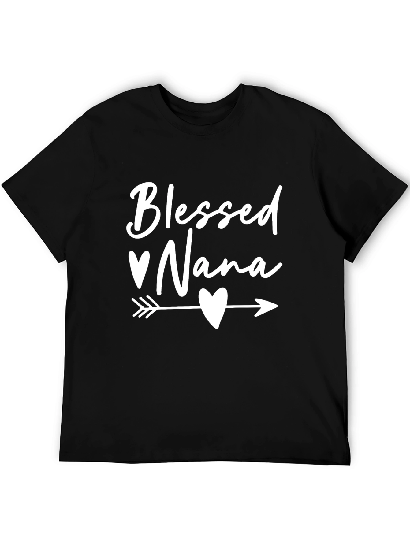 Blessed Nana Heart Arrow Graphic T-Shirt