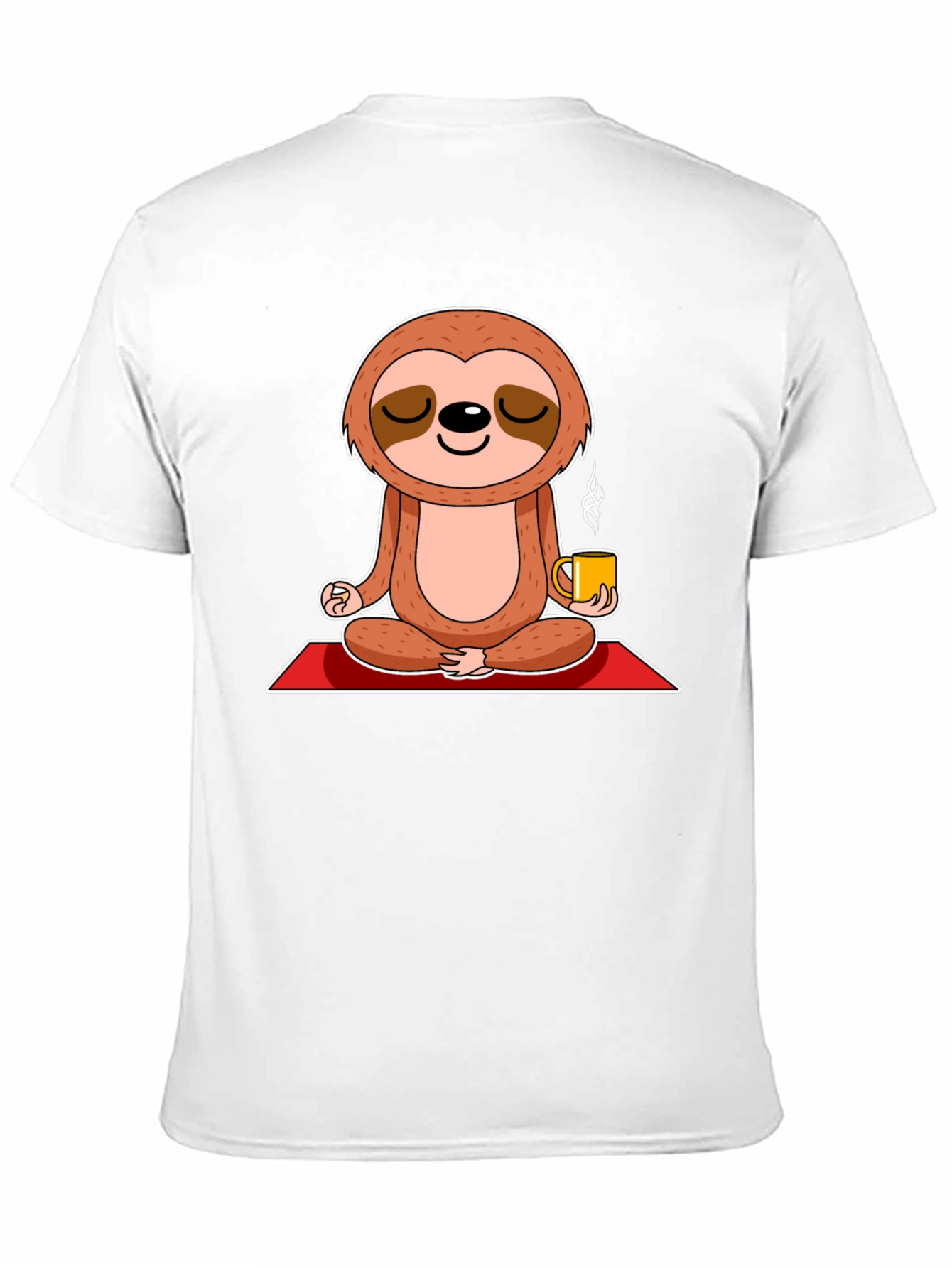 Zen Sloth Coffee T-Shirt - Meditating Animal Tee