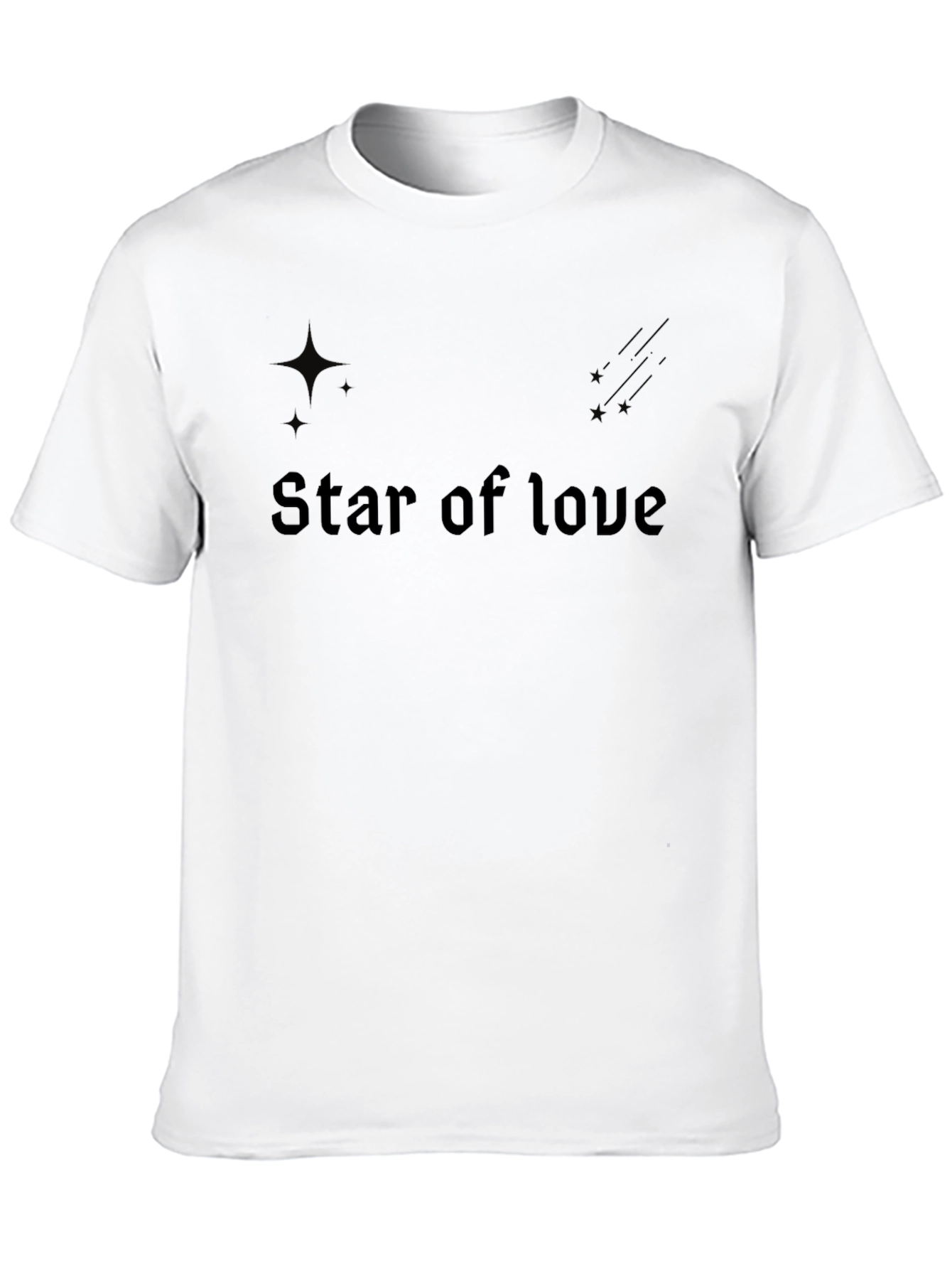 Star of Love Graphic T-Shirt - Classic Black