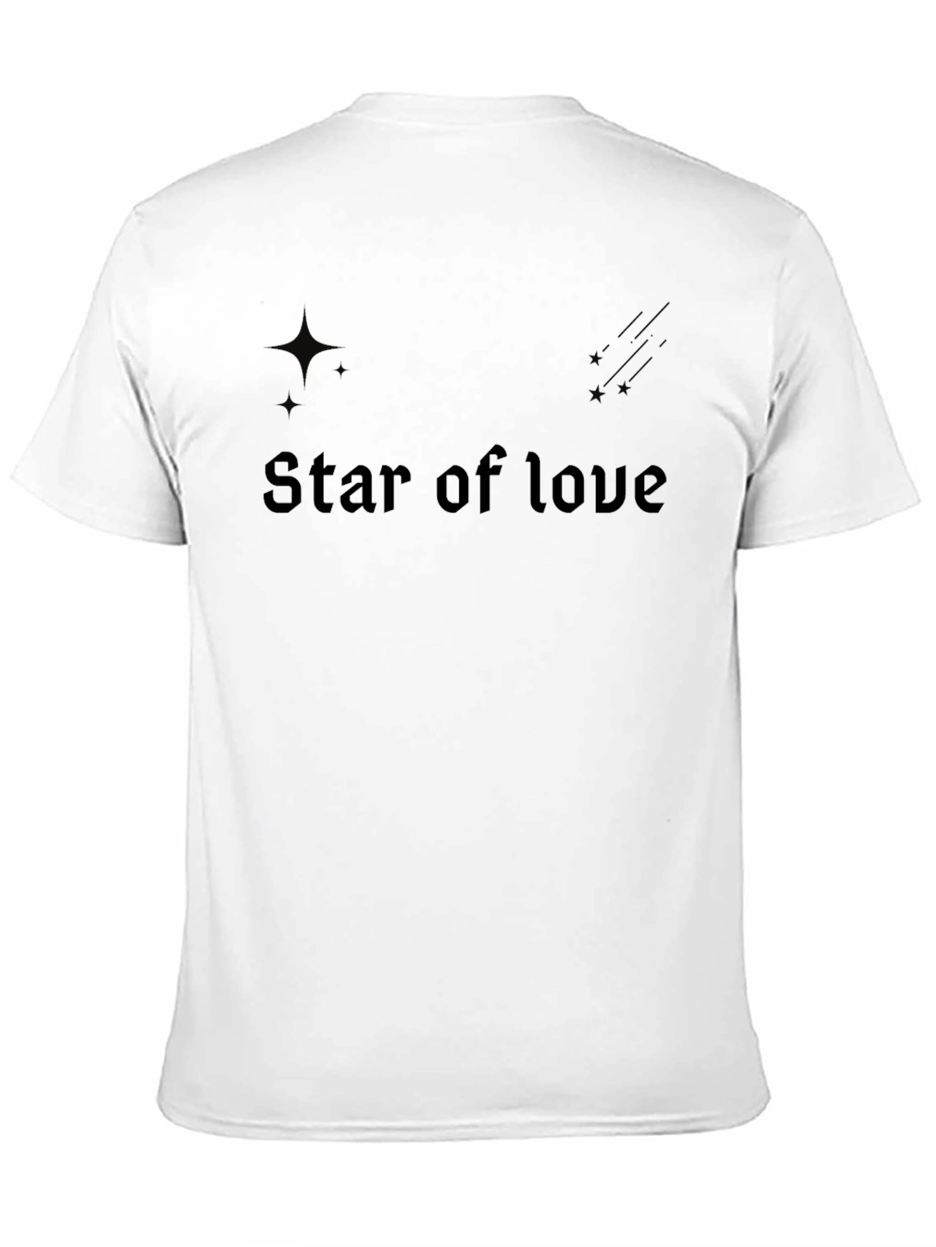 Star of Love Graphic T-Shirt - Classic Black