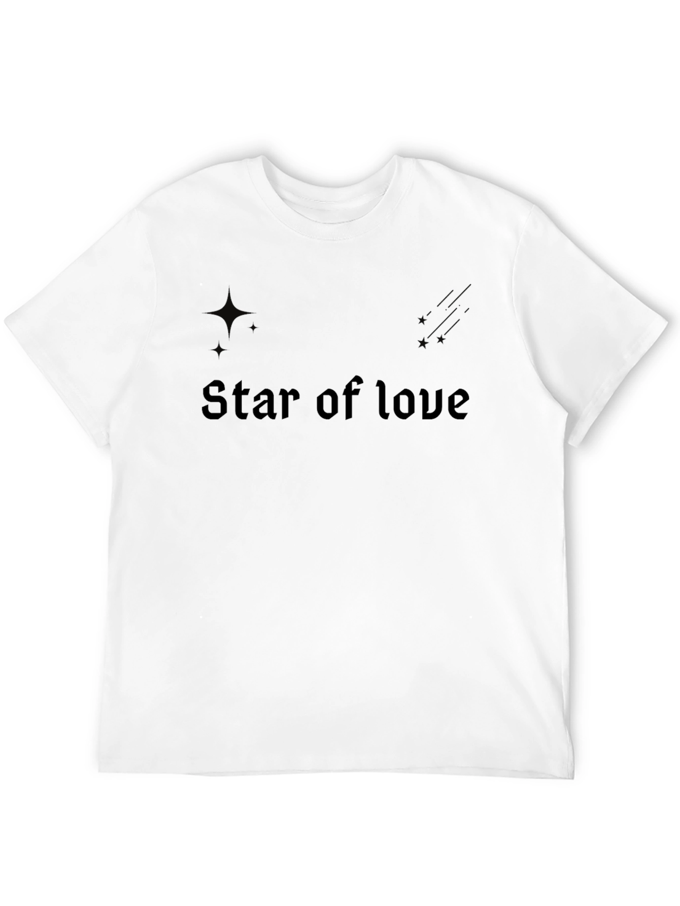 Star of Love Graphic T-Shirt - Classic Black