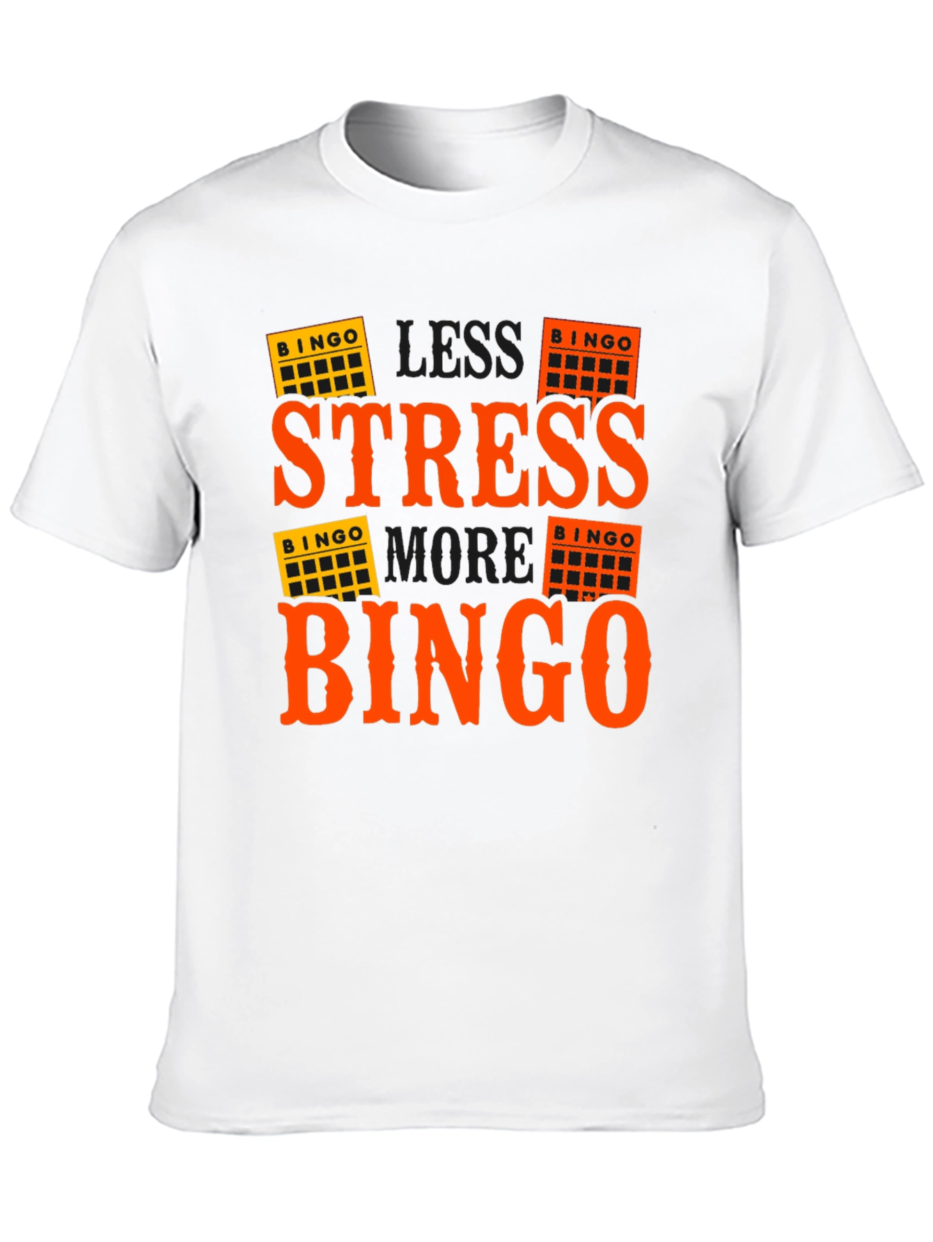 Less Stress More Bingo T-Shirt - Black