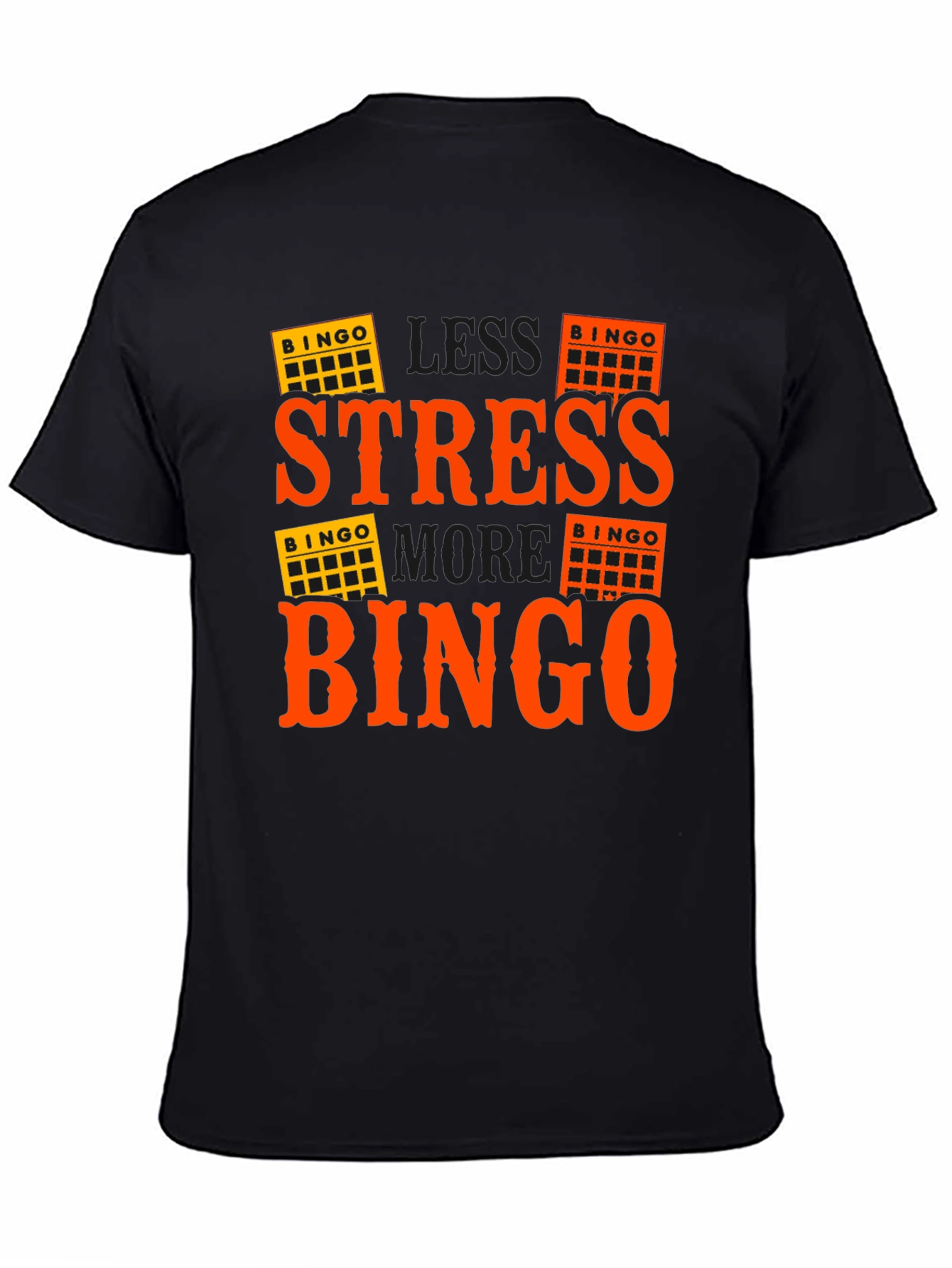 Less Stress More Bingo T-Shirt - Black