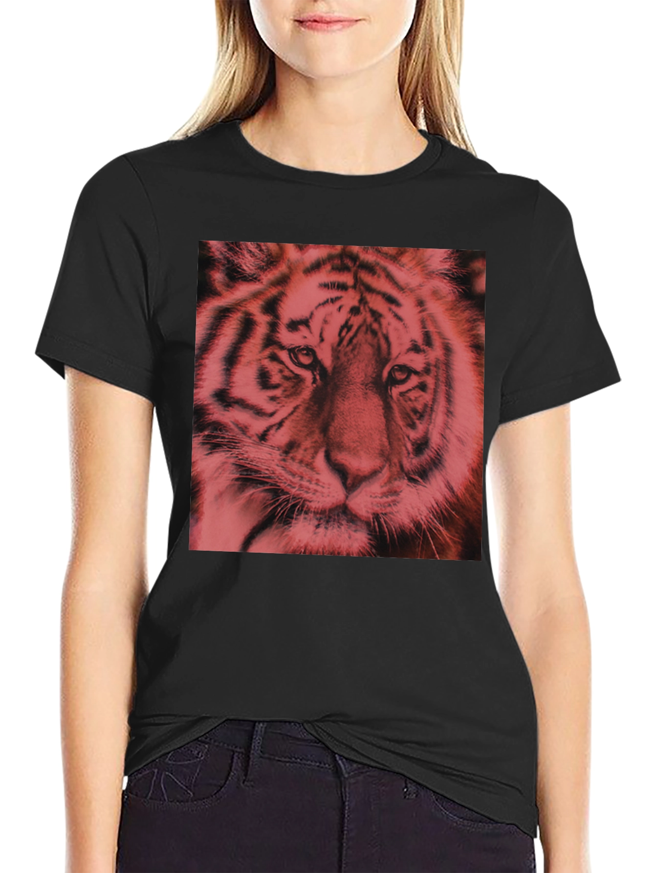 Tiger Graphic Tee - Bold Black T-Shirt