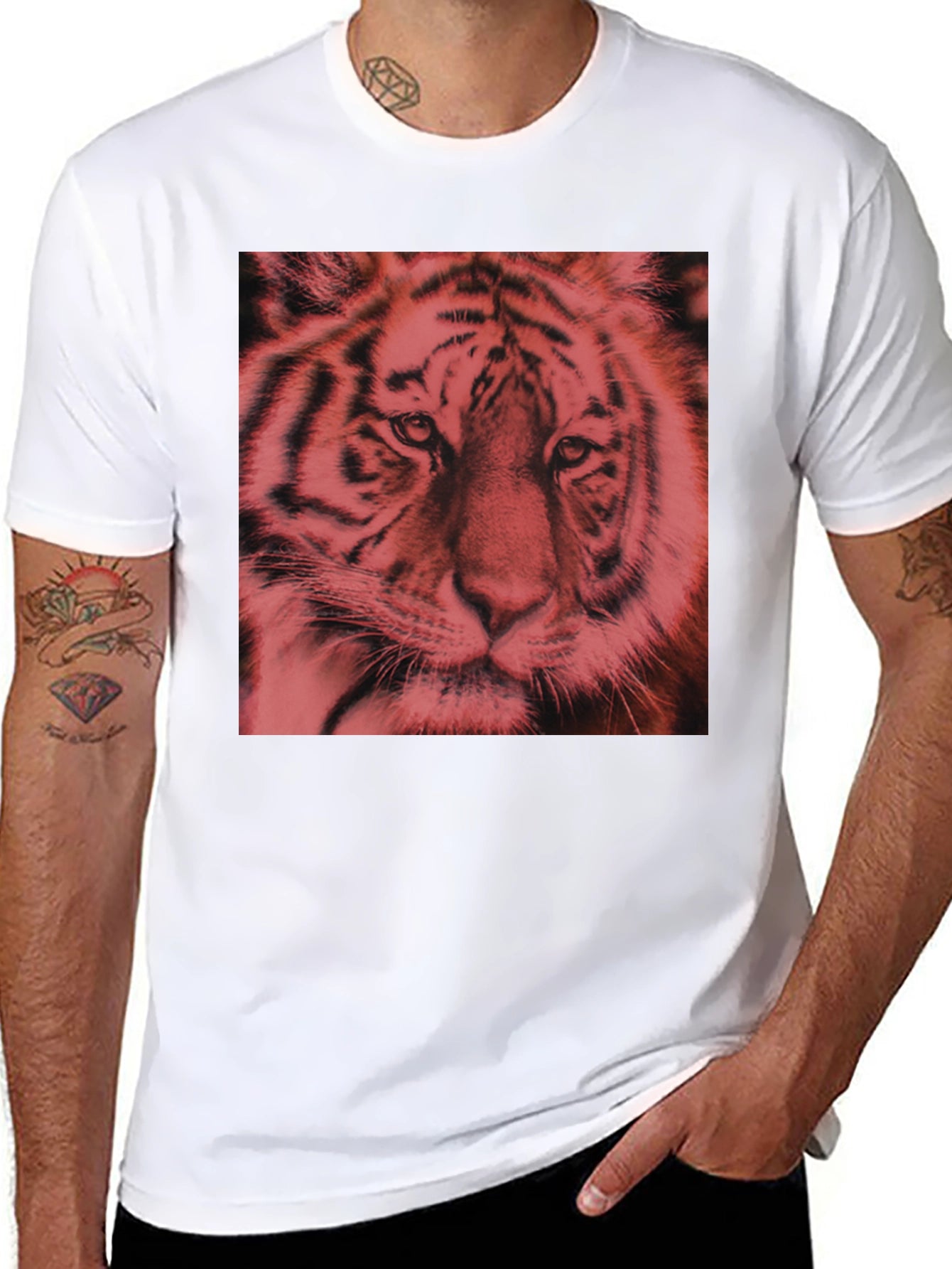 Tiger Graphic Tee - Bold Black T-Shirt