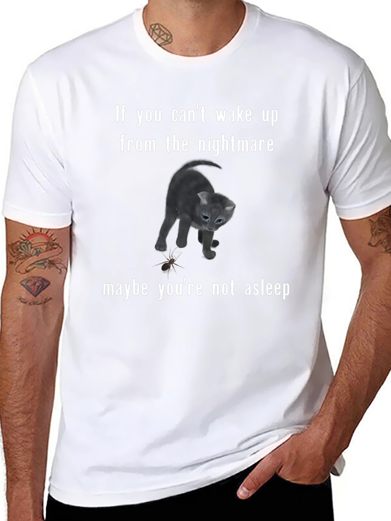 Nightmare Cat T-Shirt - Funny Cat Lover Tee