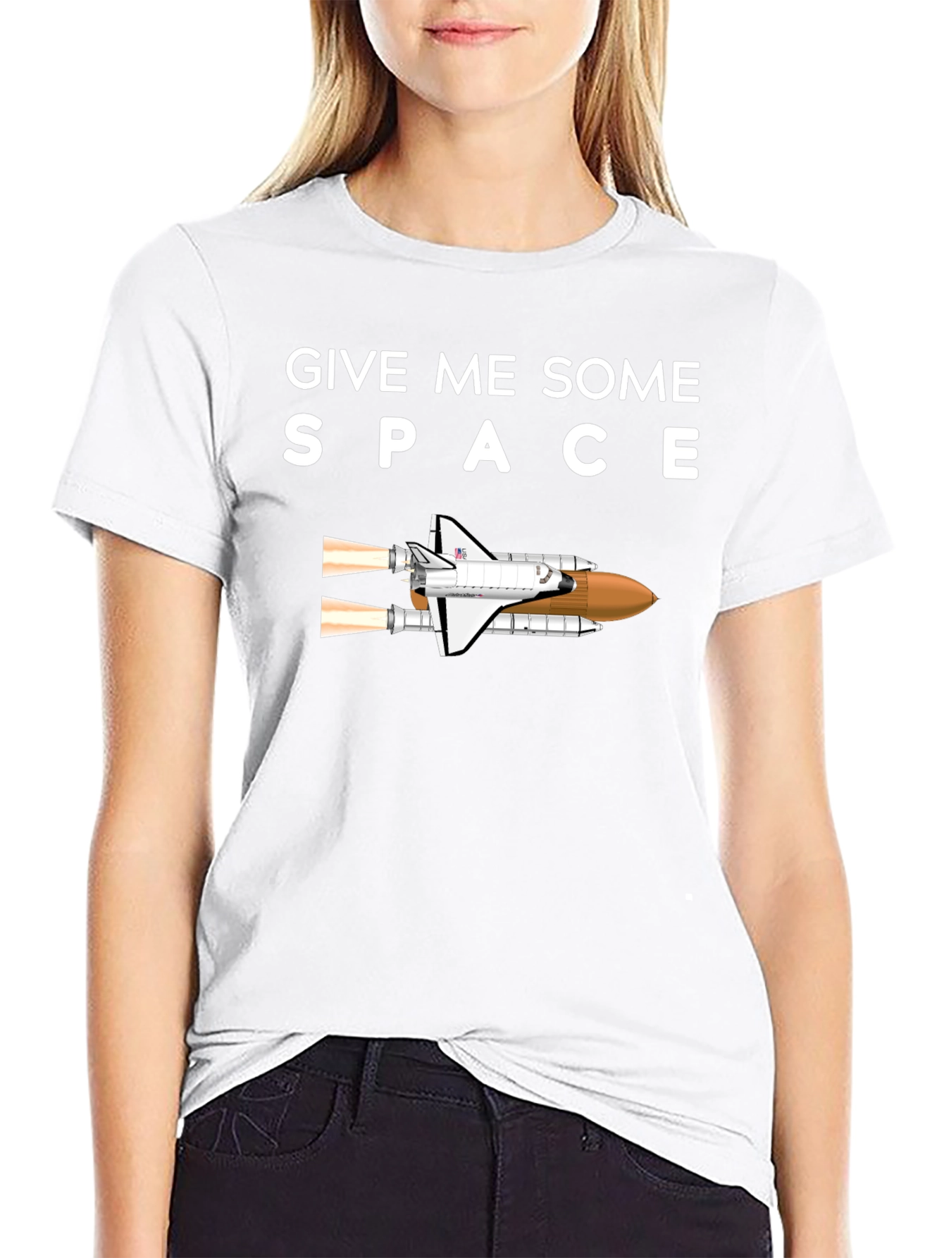 Give Me Space Black T-Shirt