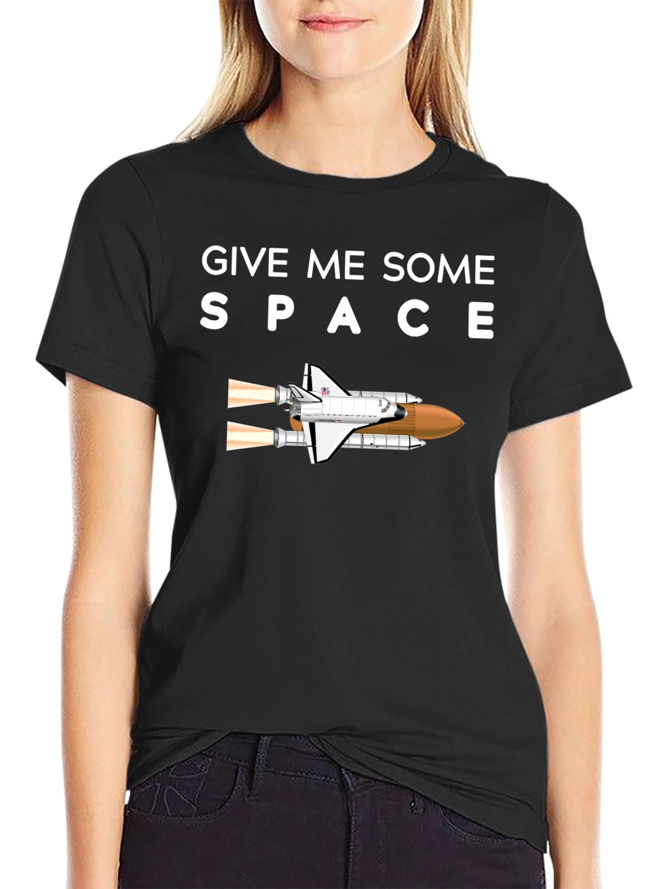 Give Me Space Black T-Shirt