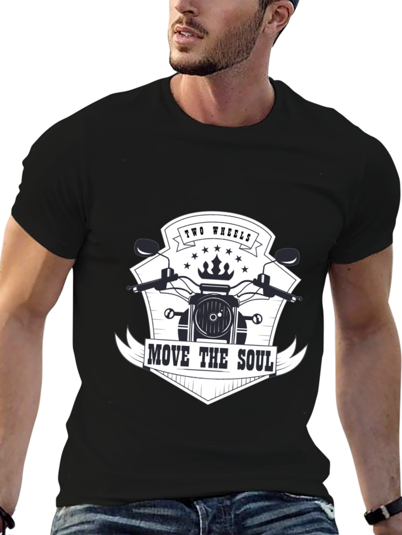 Two Wheels Move The Soul Graphic Tee