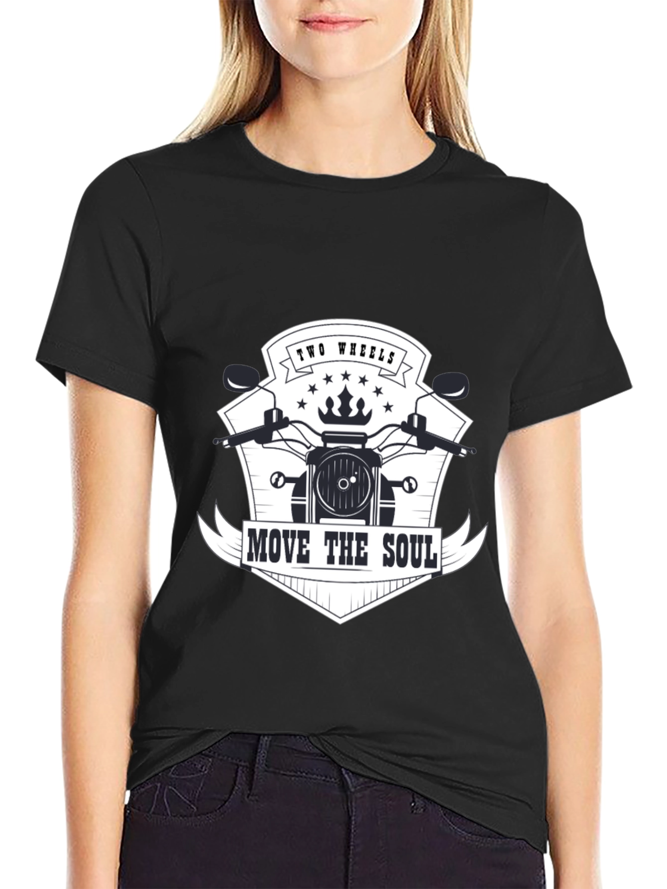 Two Wheels Move The Soul Graphic Tee