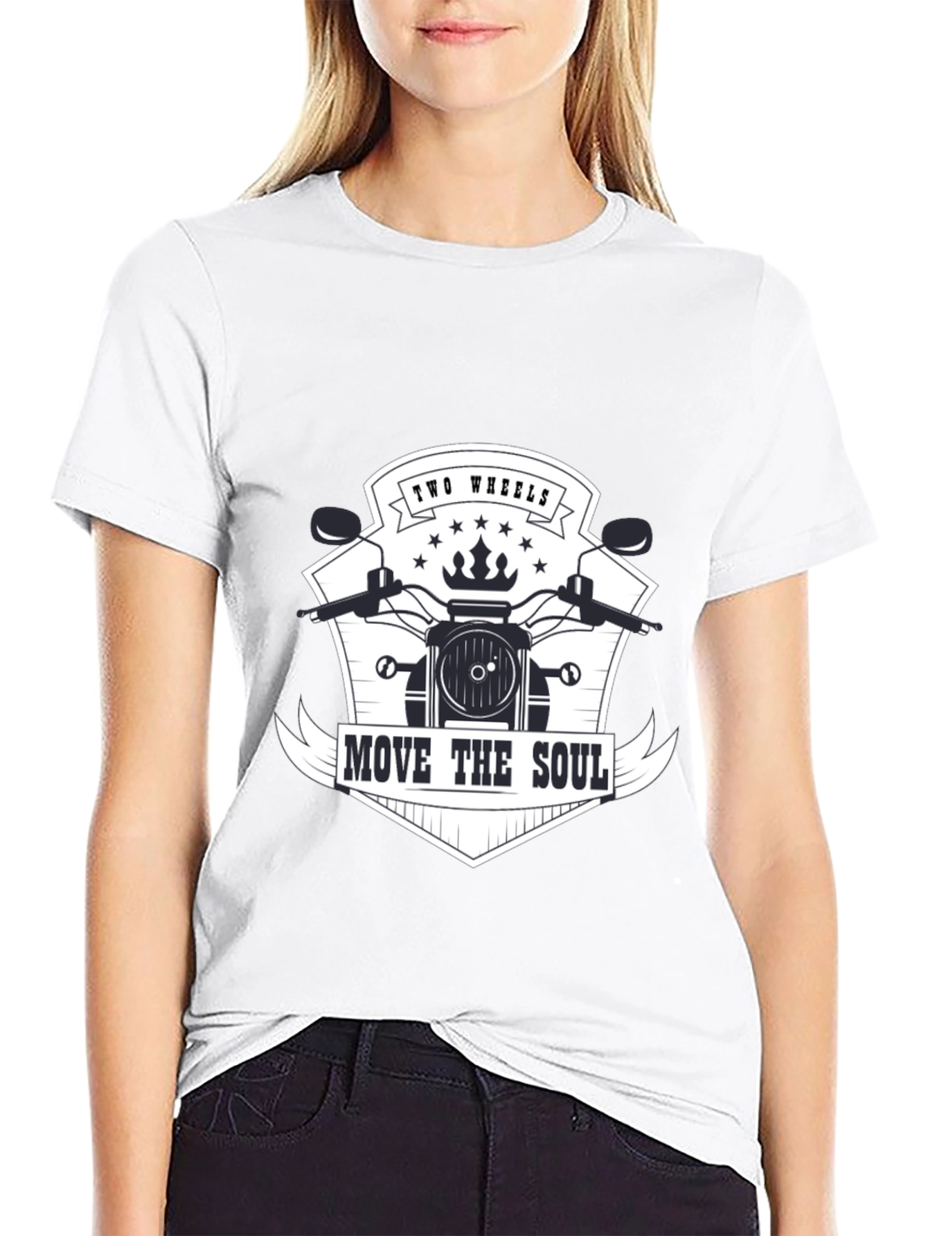 Two Wheels Move The Soul Graphic Tee
