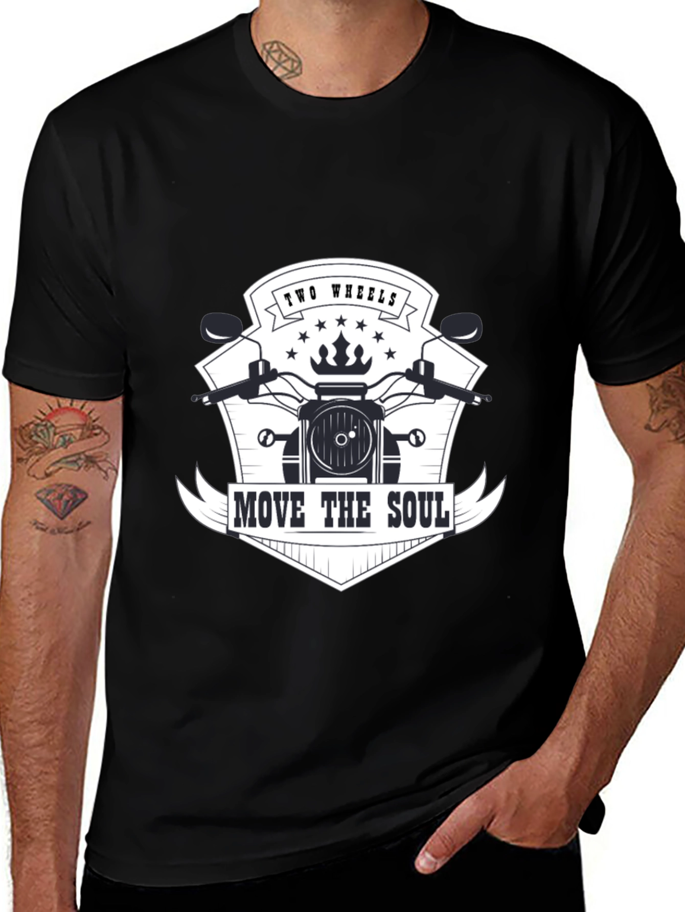 Two Wheels Move The Soul Graphic Tee