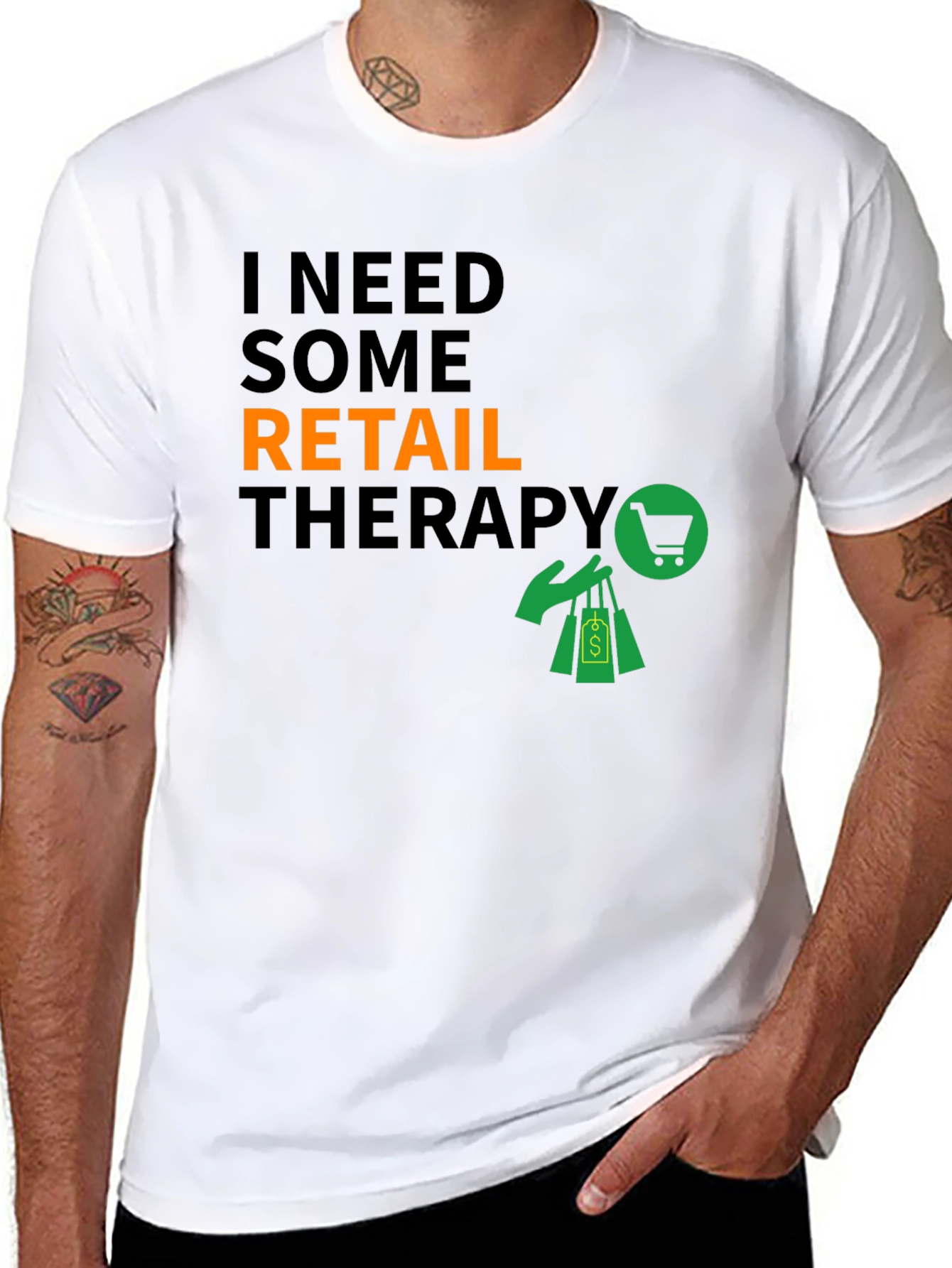 Retail Therapy Graphic T-Shirt - Stylish & Comfortable
