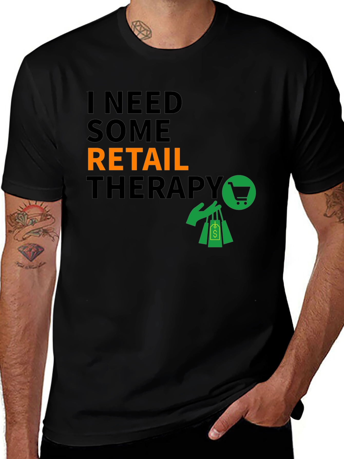 Retail Therapy Graphic T-Shirt - Stylish & Comfortable