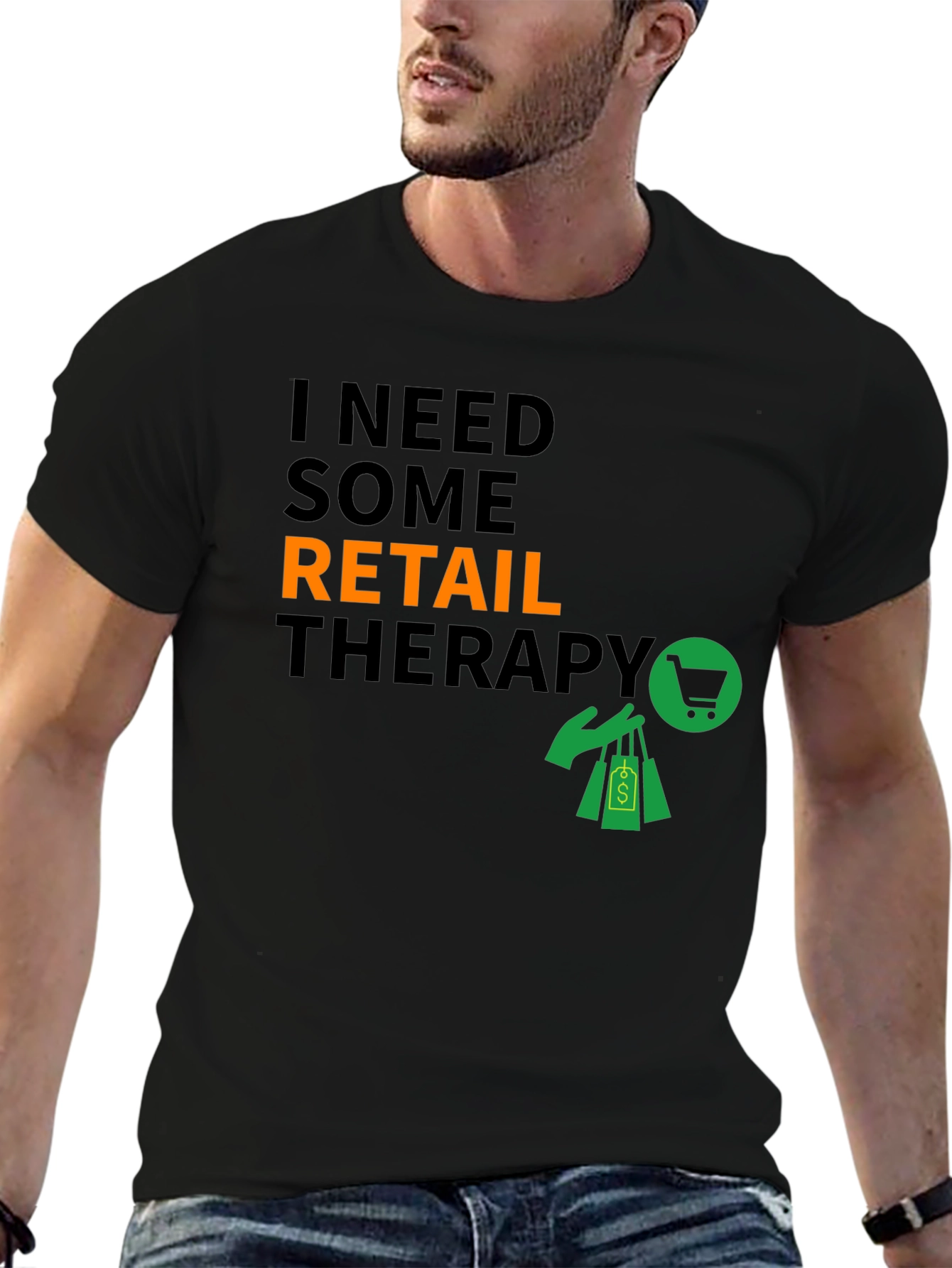 Retail Therapy Graphic T-Shirt - Stylish & Comfortable