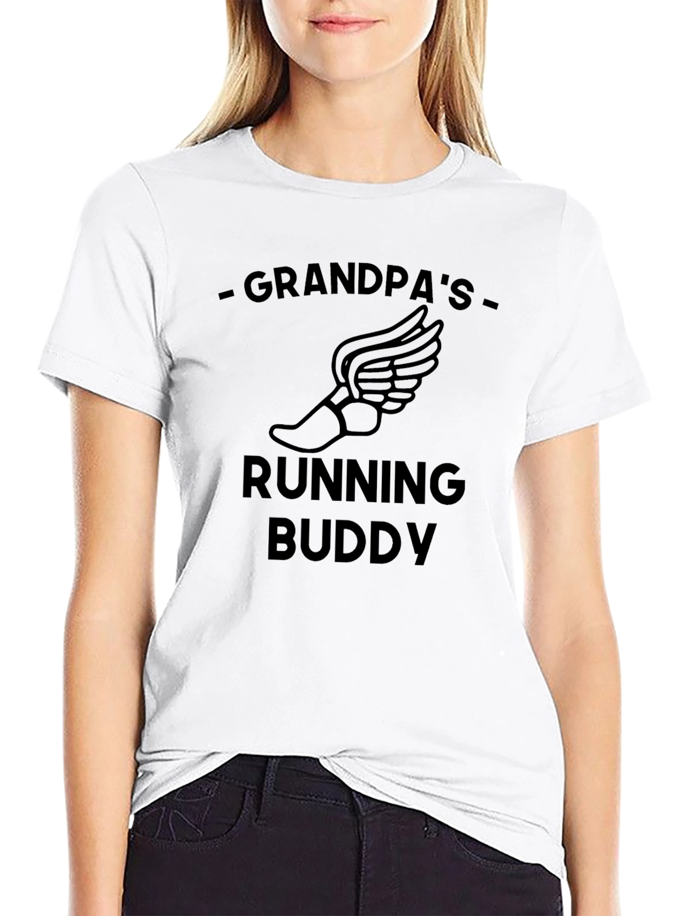 Grandpas Running Buddy T-Shirt - Comfortable Cotton Tee