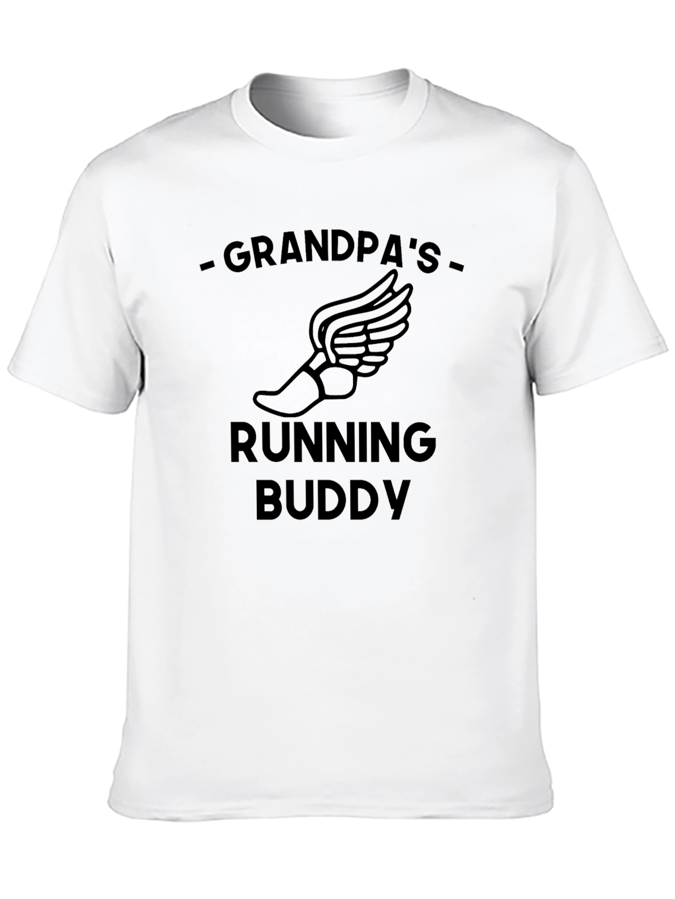 Grandpas Running Buddy T-Shirt - Comfortable Cotton Tee