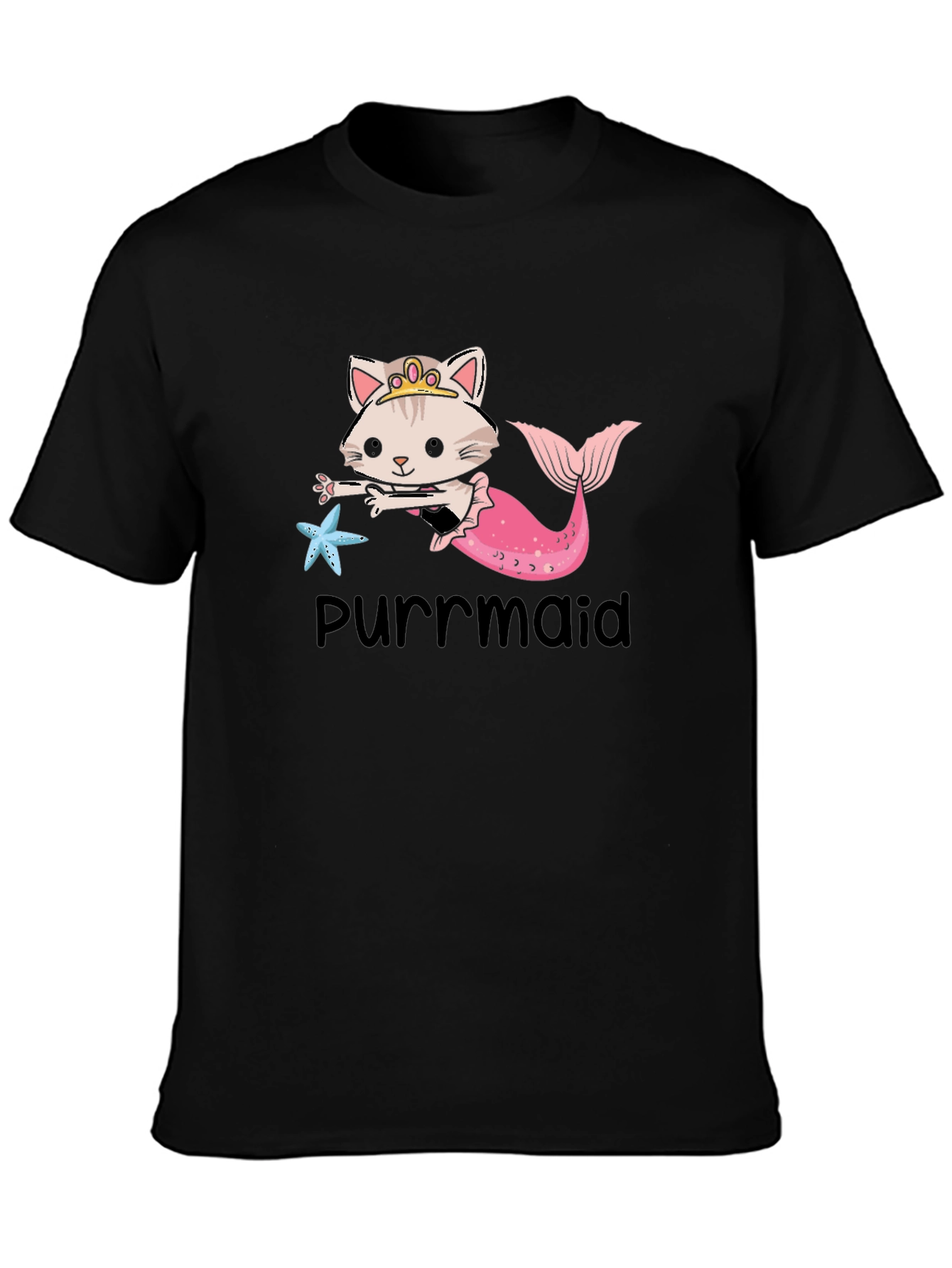 Purrmaid T-Shirt: Cute Cat Mermaid Graphic Tee
