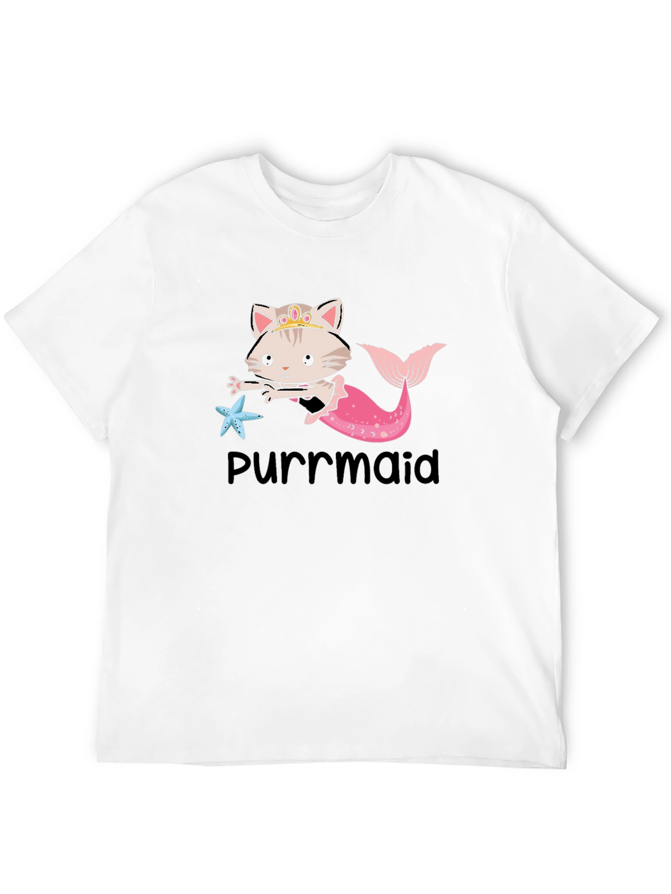 Purrmaid T-Shirt: Cute Cat Mermaid Graphic Tee