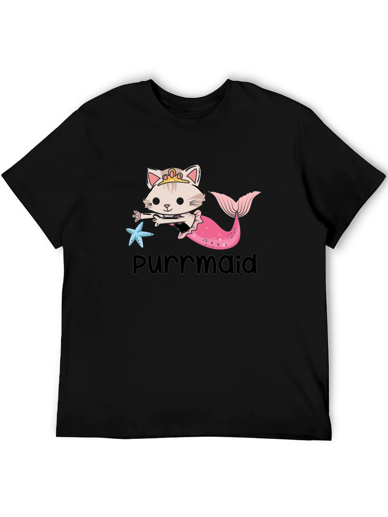 Purrmaid T-Shirt: Cute Cat Mermaid Graphic Tee