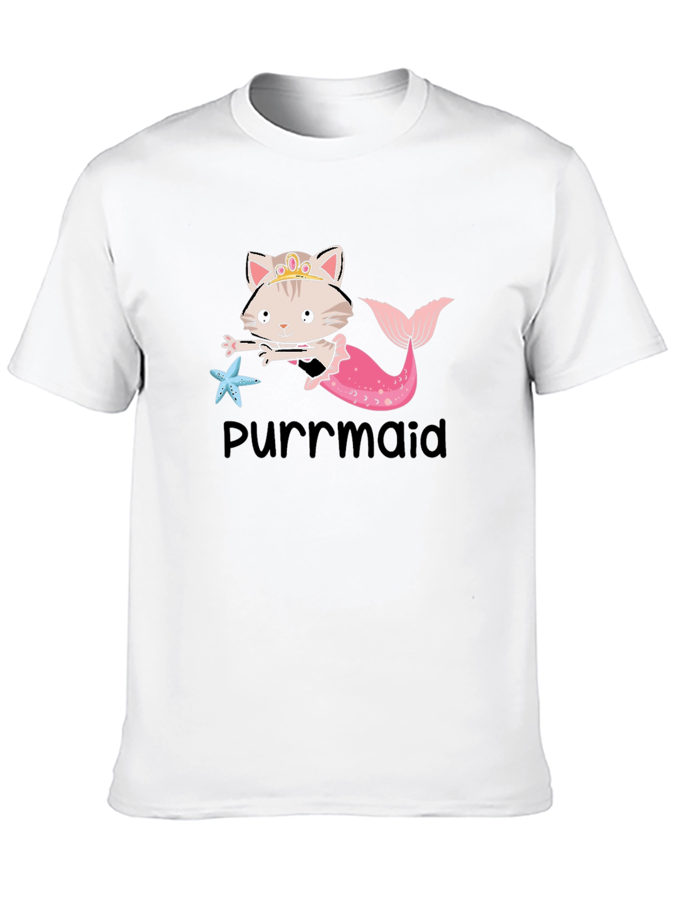 Purrmaid T-Shirt: Cute Cat Mermaid Graphic Tee