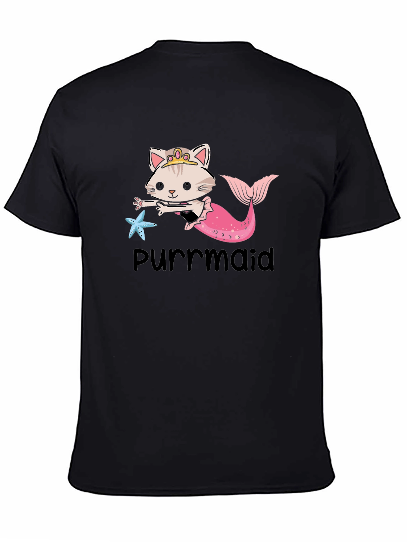 Purrmaid T-Shirt: Cute Cat Mermaid Graphic Tee