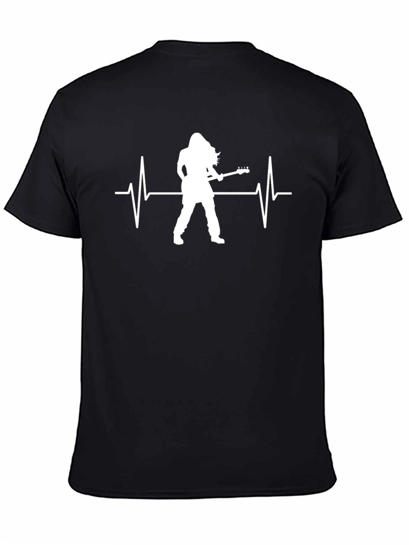 Rocker Heartbeat T-Shirt - Black