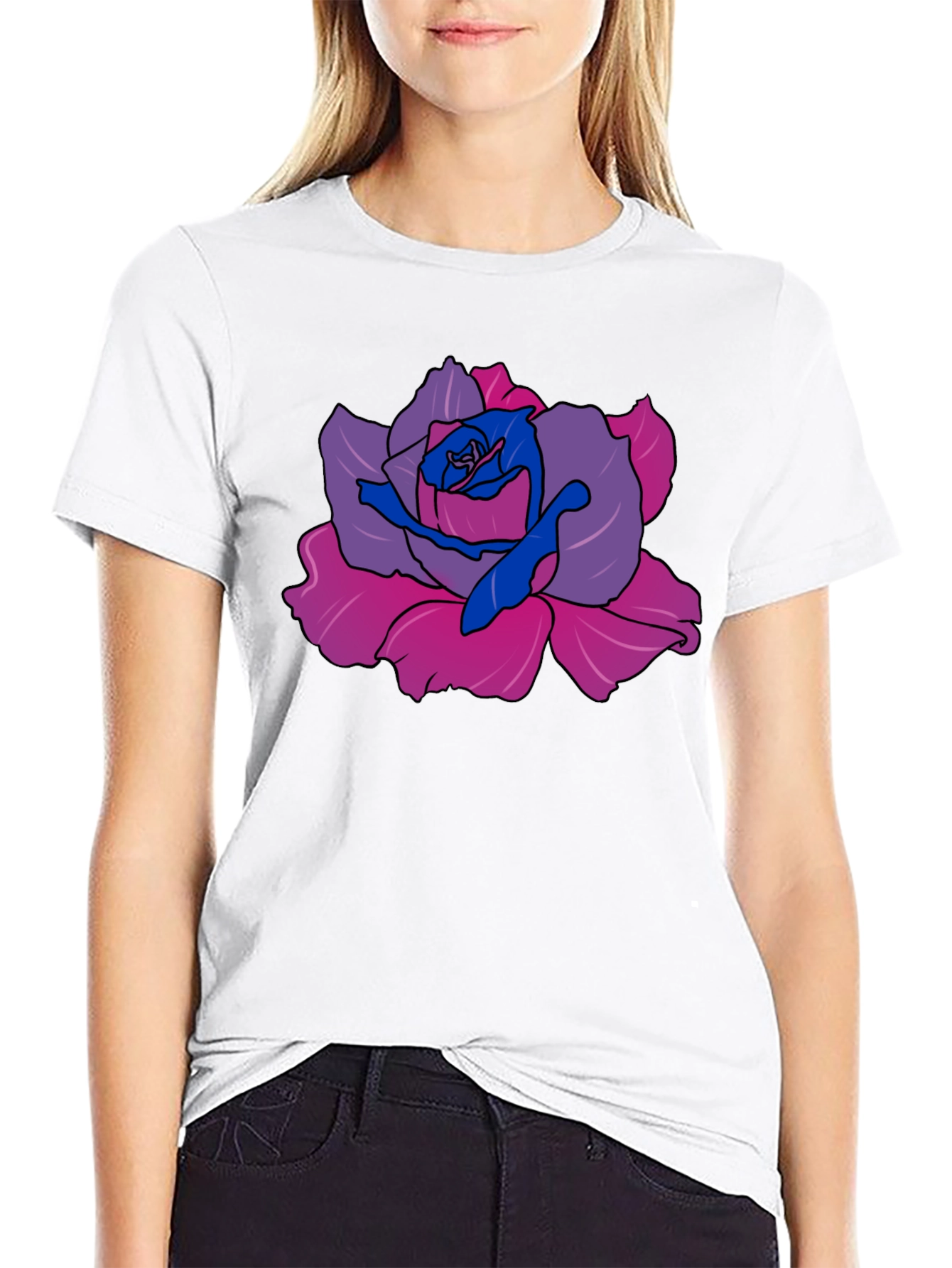 Rose Bi Pride Graphic Tee