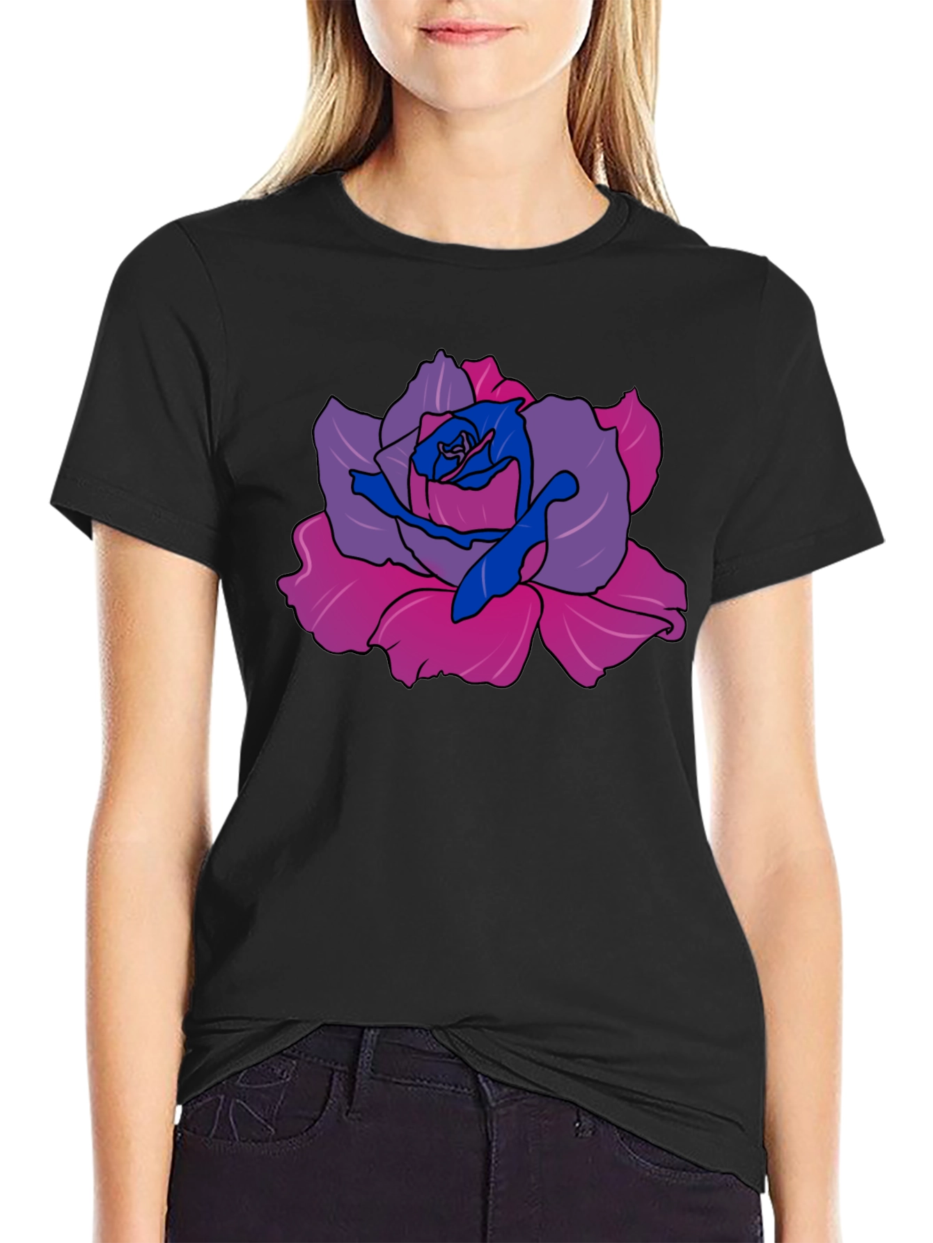 Rose Bi Pride Graphic Tee